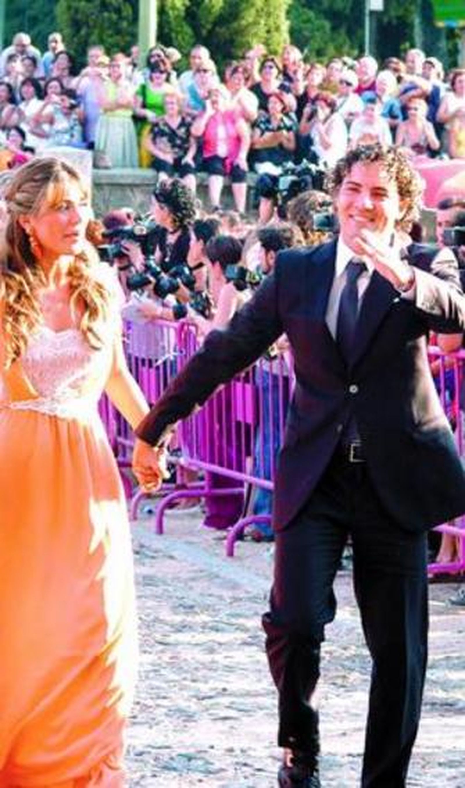 David Bisbal junto a su novia Elena Tablada.