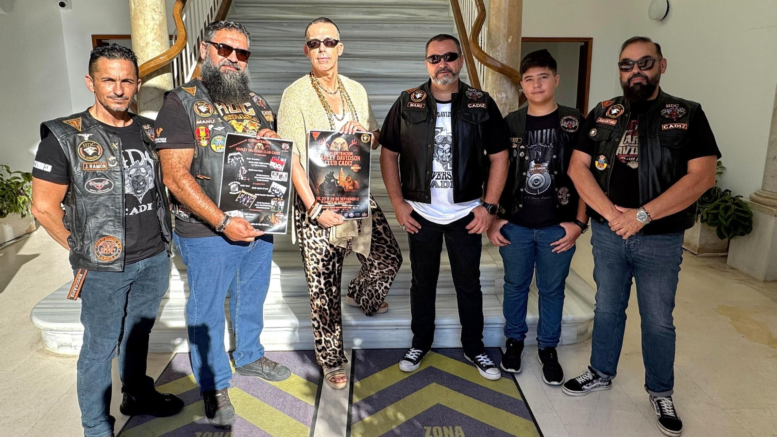 Una imagen de la presentación del cartel de la cita motera.