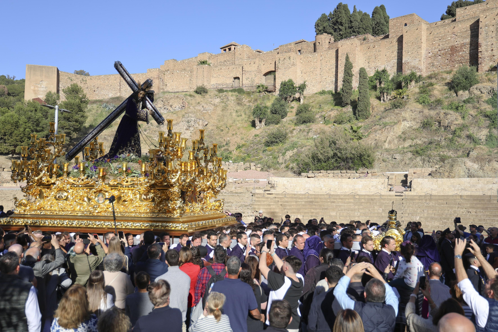 El Rico, en su procesión del Miércoles Santo en Málaga El Rico, en su procesión del Miércoles Santo en Málaga