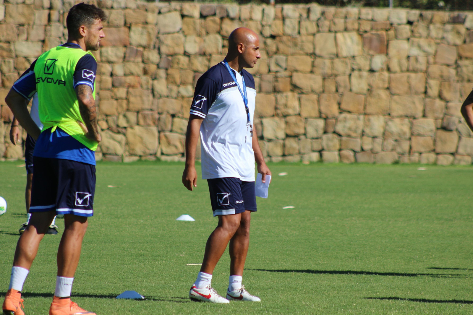 Nafti, en un entrenamiento.