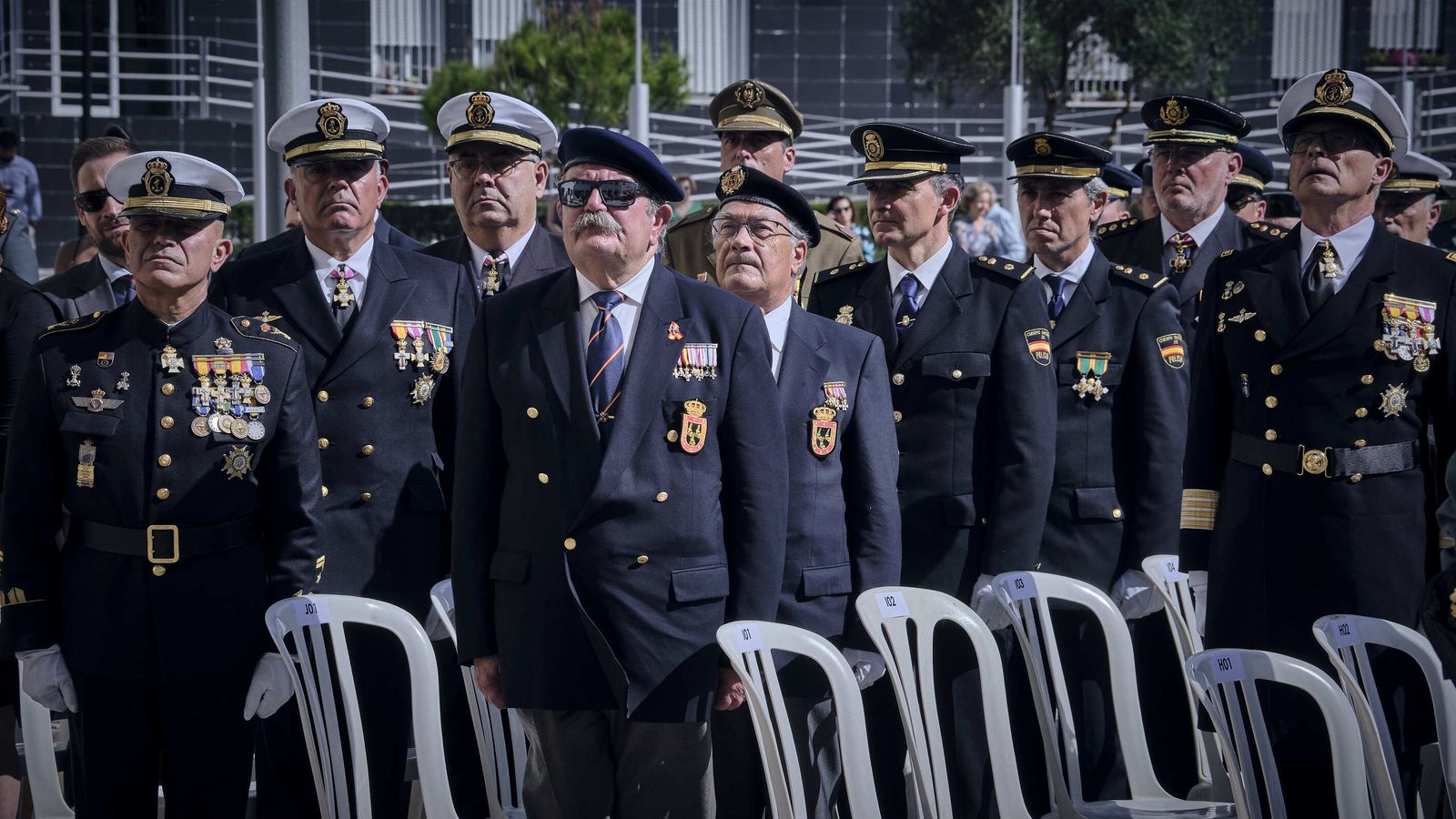 Día del Pilar en la Comandancia de la Guardia Civil de Cádiz.
