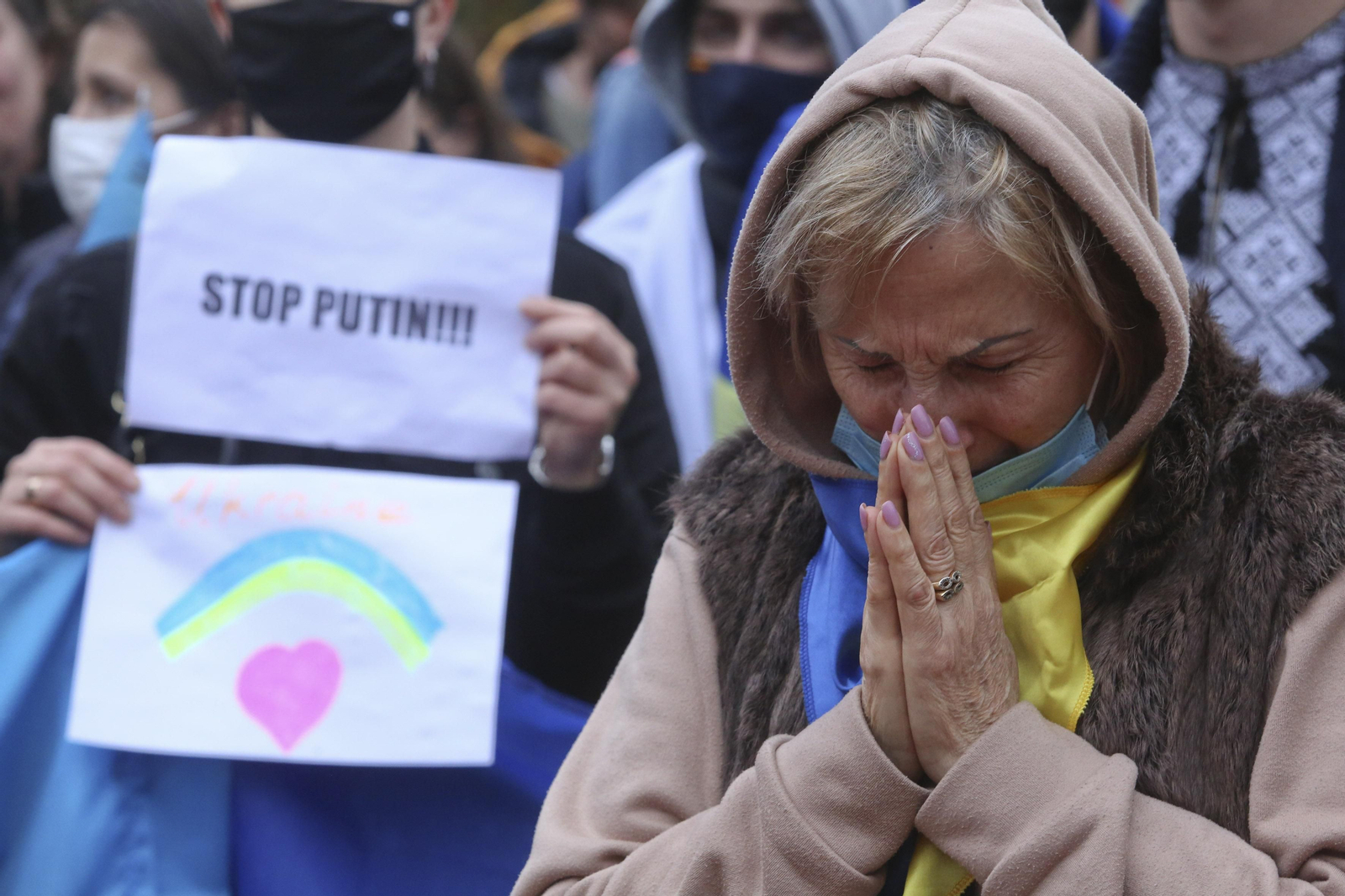 Las fotos de la concentración en Málaga para implorar la paz
