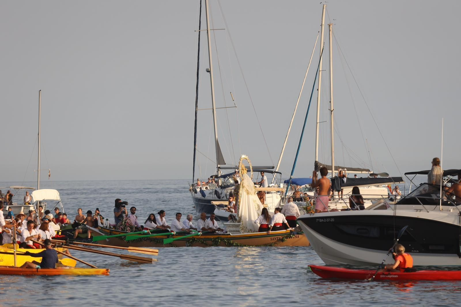 La procesión de la Virgen del Carmen en El Palo y Pedregalejo, en fotos