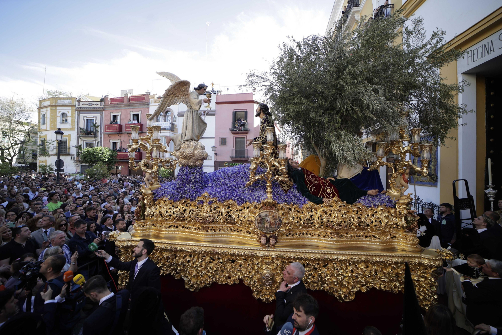 Una imagen de la hermandad de Montesión en la Semana Santa de 2023.