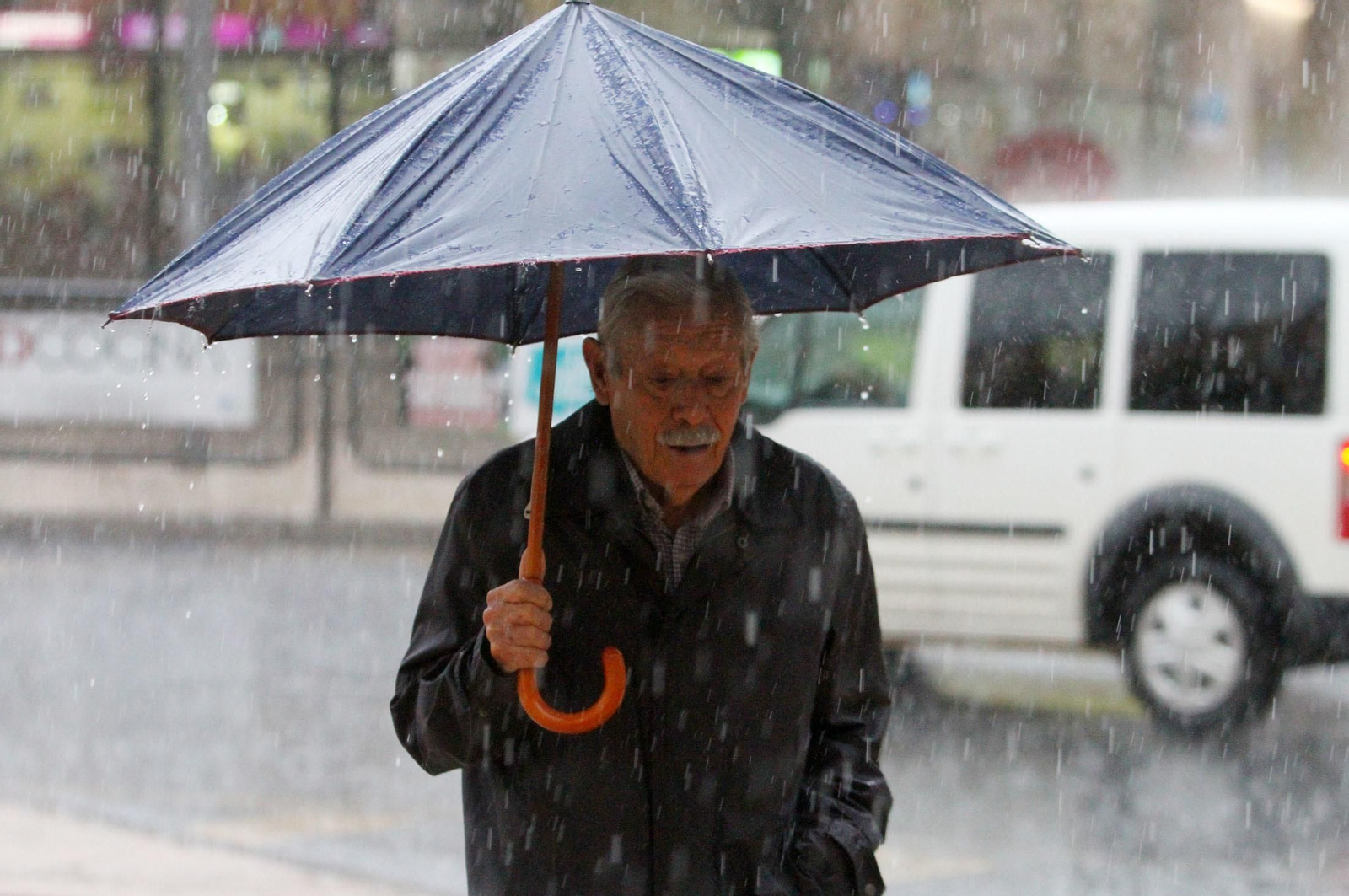 Imágenes del temporal de lluvia en Huelva.