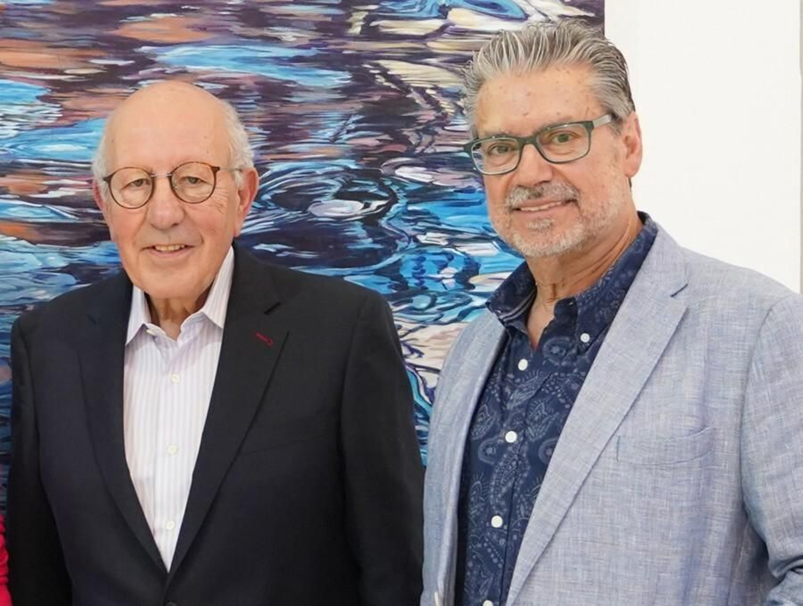 Juan Ceada y Juan Fernández, autores de la exposición.