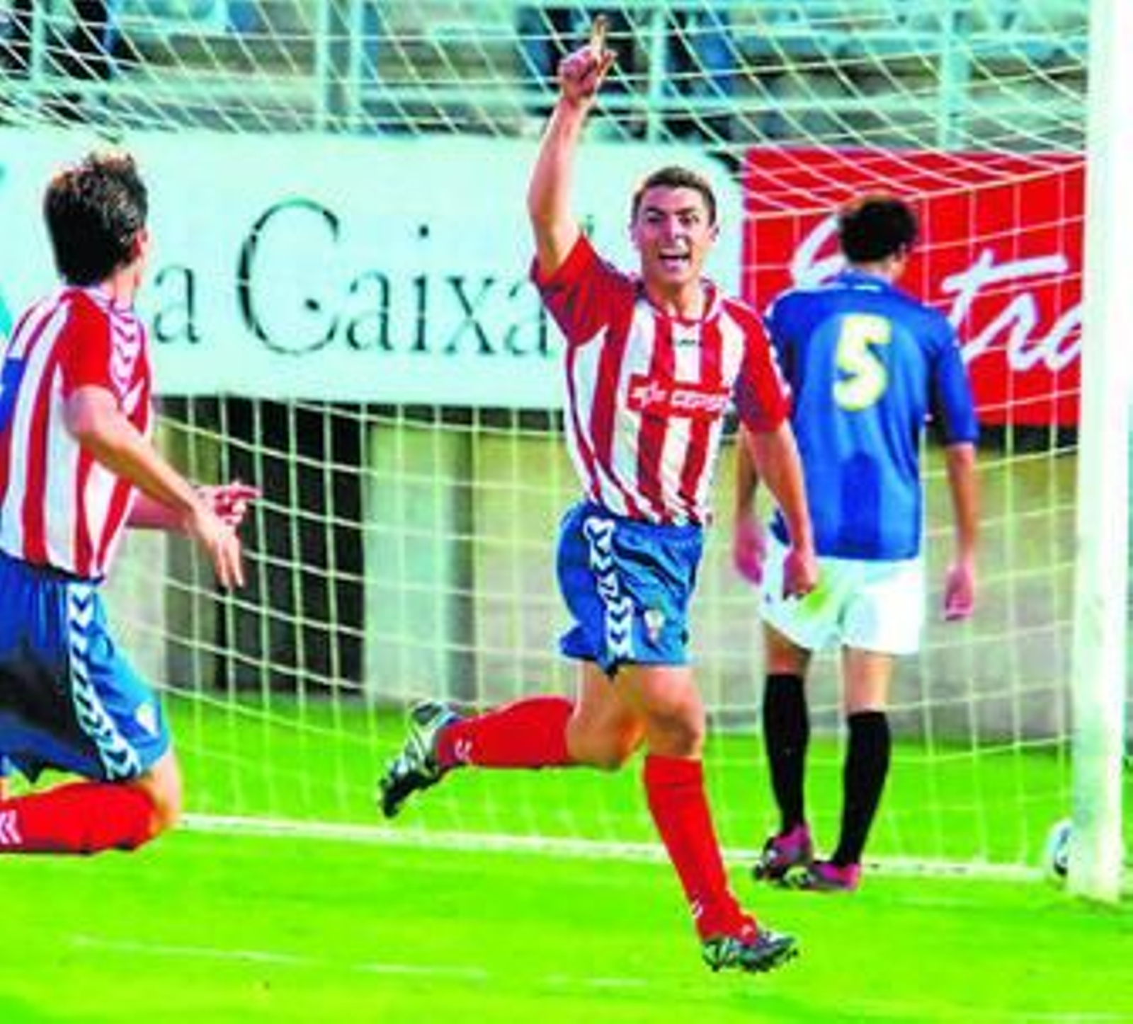 Máiquez festeja un gol como algecirista.