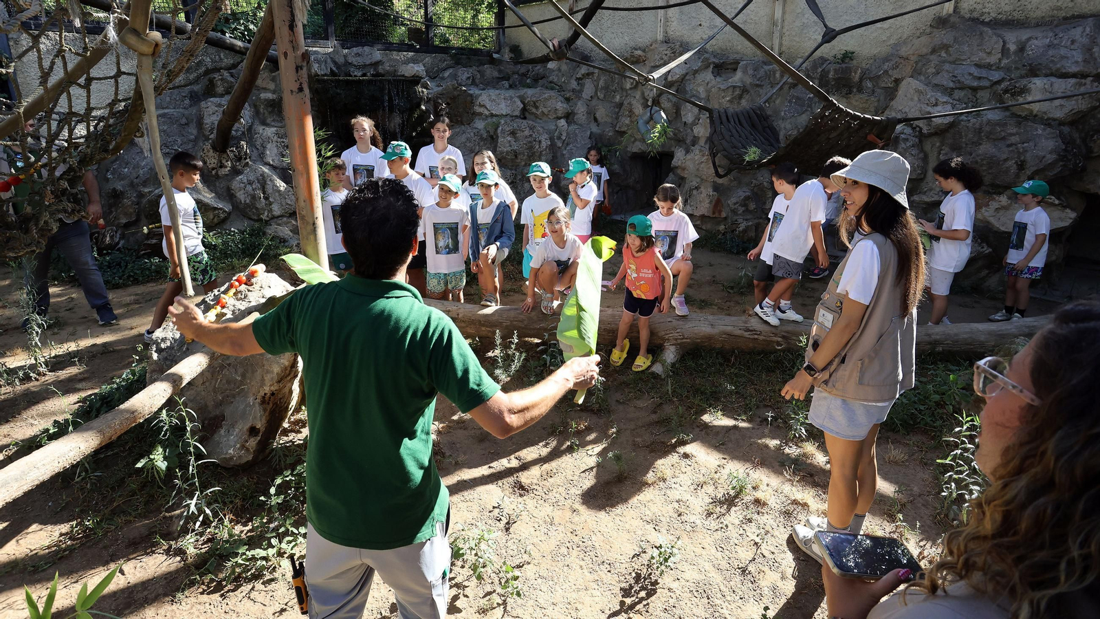 Visita a la escuela de verano en el Zoo de Jerez