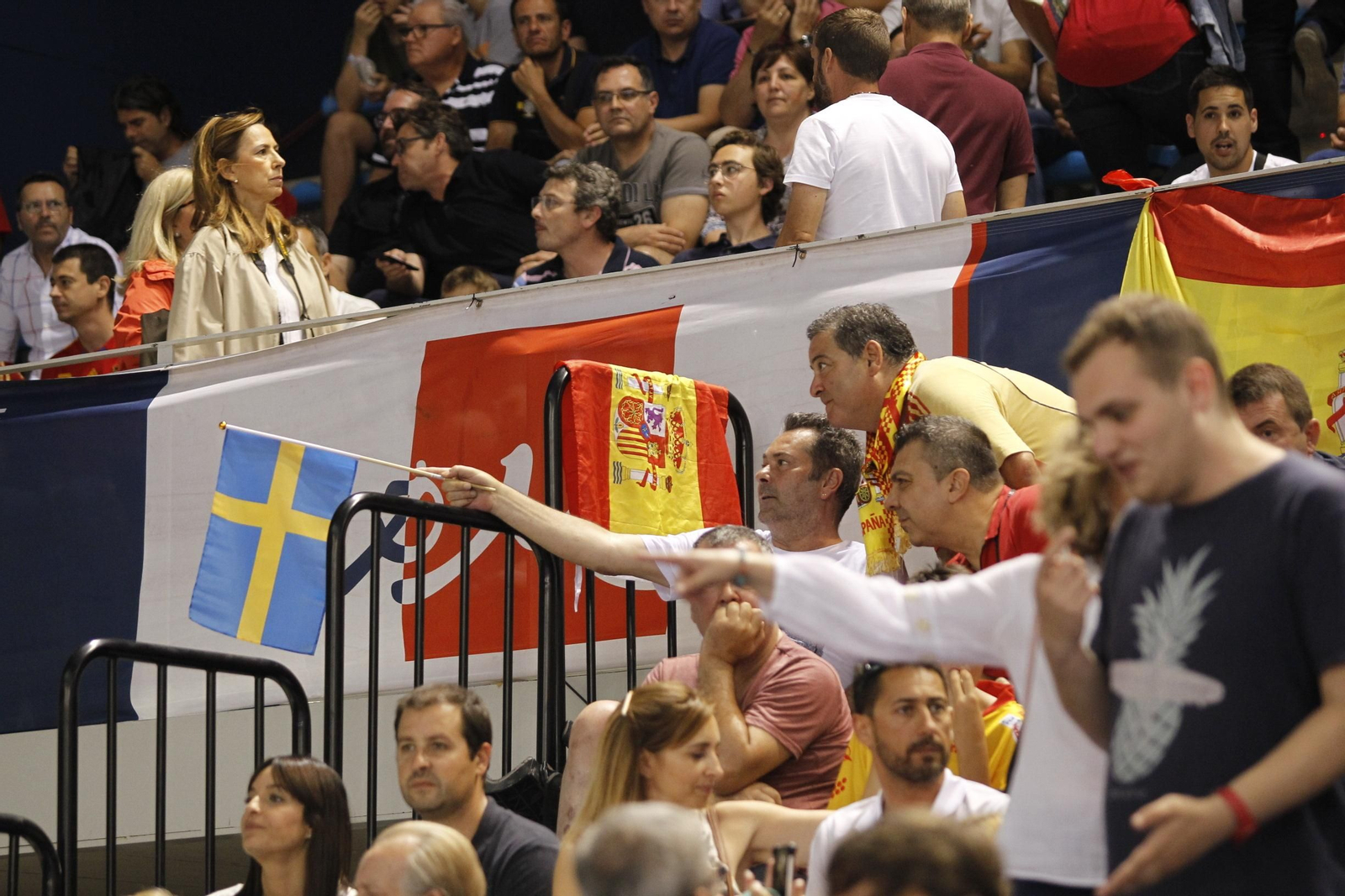 Fotogalería España-Suecia. Balonmano. Palacio Juegos Mediterráneos. Almería