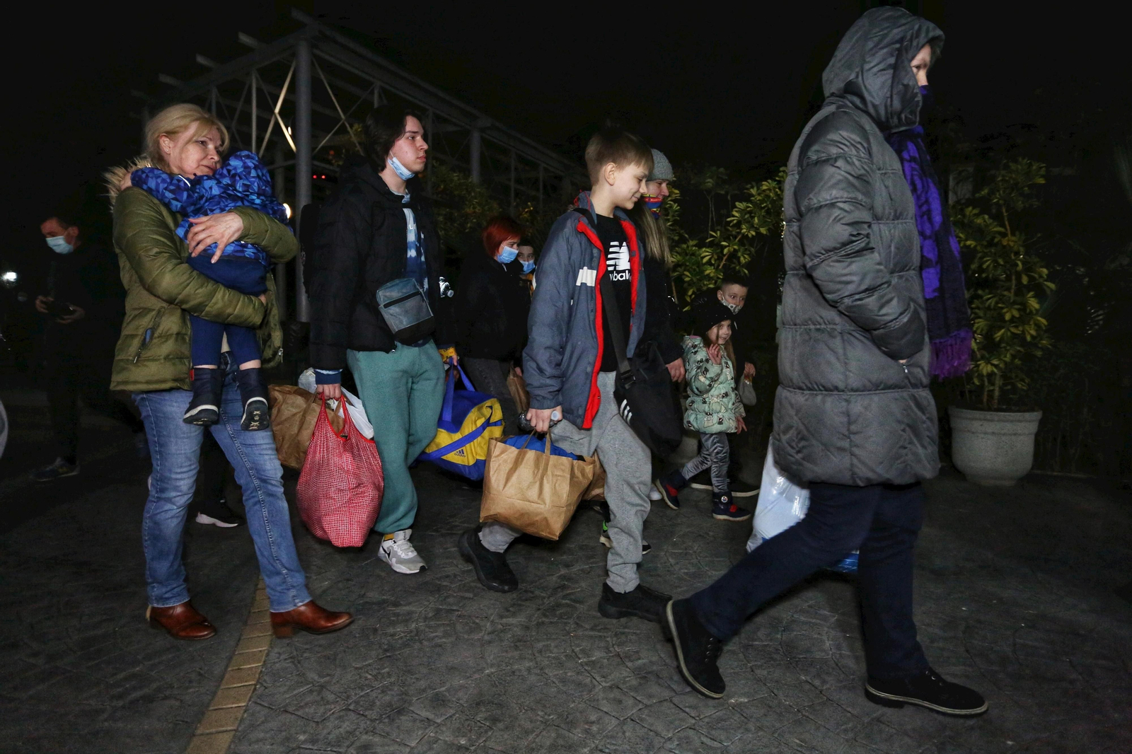 Llegada de ucranianos a Málaga.