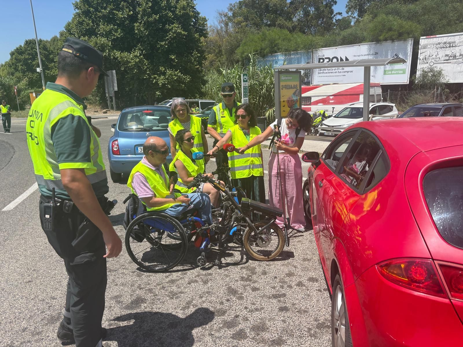 Controles de tráfico de alcohol y drogas este lunes, con  presencia de voluntarios de ASPAYM.