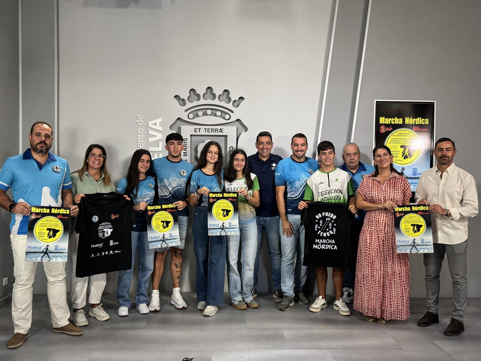 Presentación del Campeonato de España de Marcha Nórdica en el Ayuntamiento.