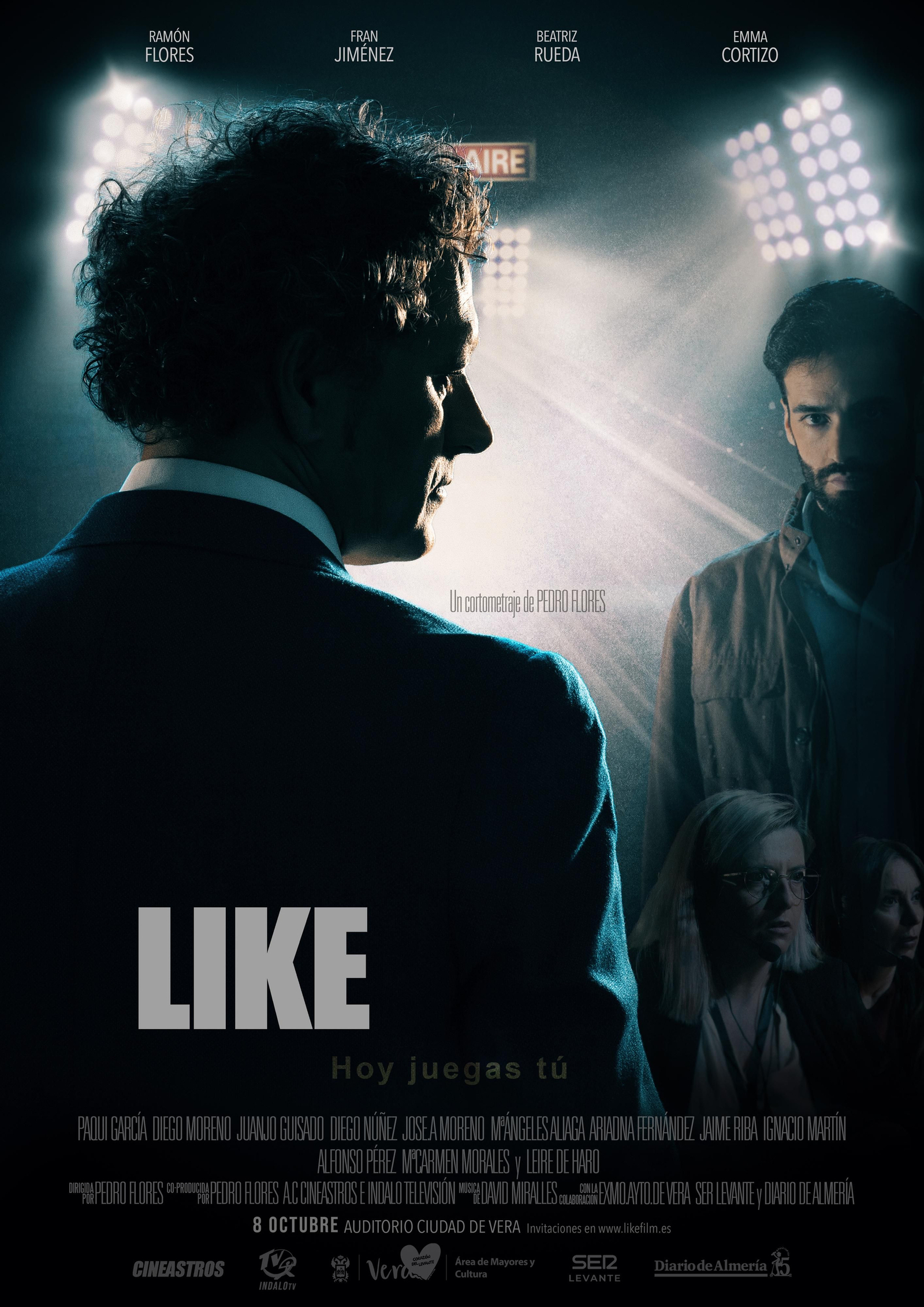 Cartel del cortometraje 'Like', dirigido por Pedro Flores.