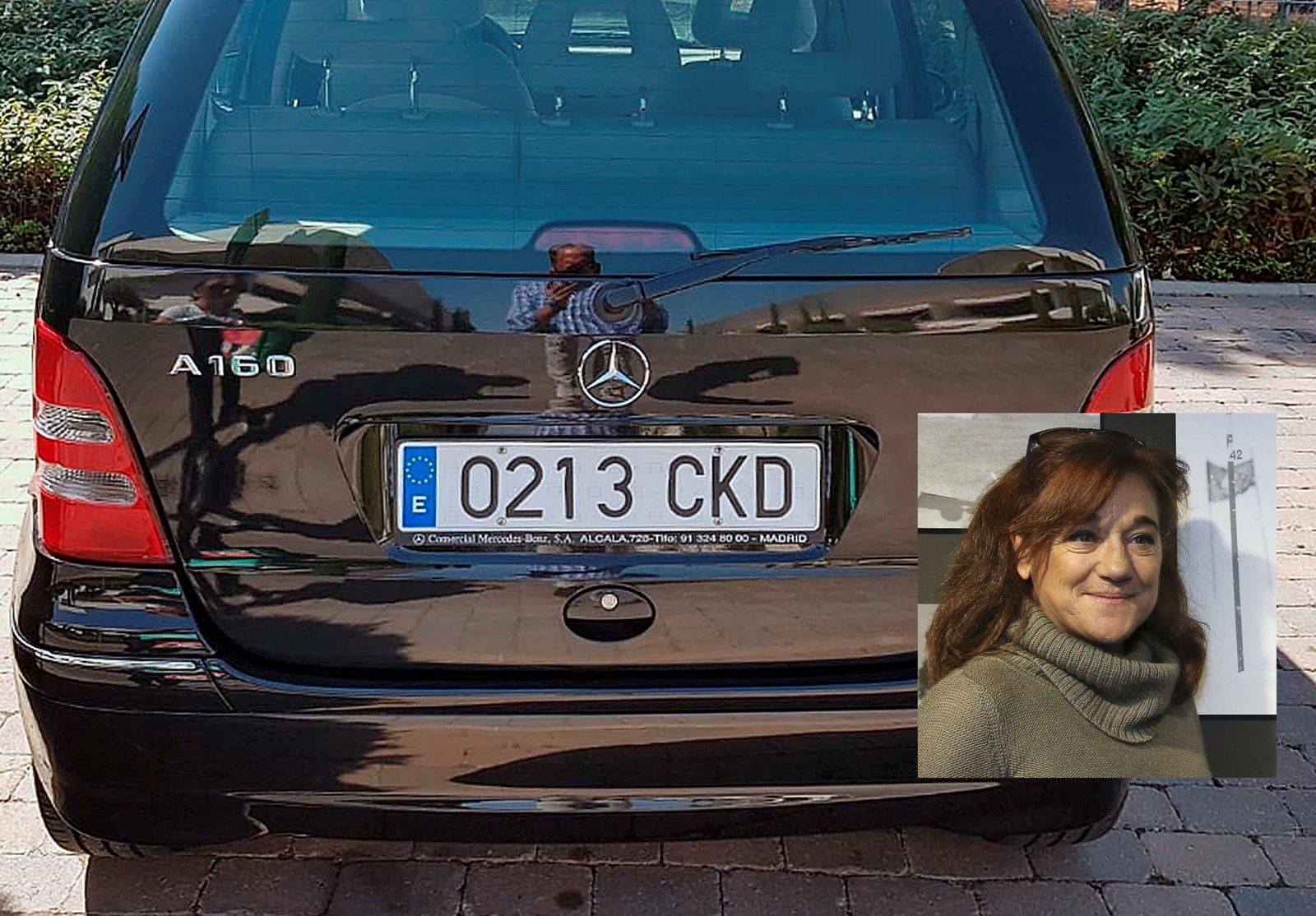 Este es el coche y matrícula de Blanca Fernández Ochoa