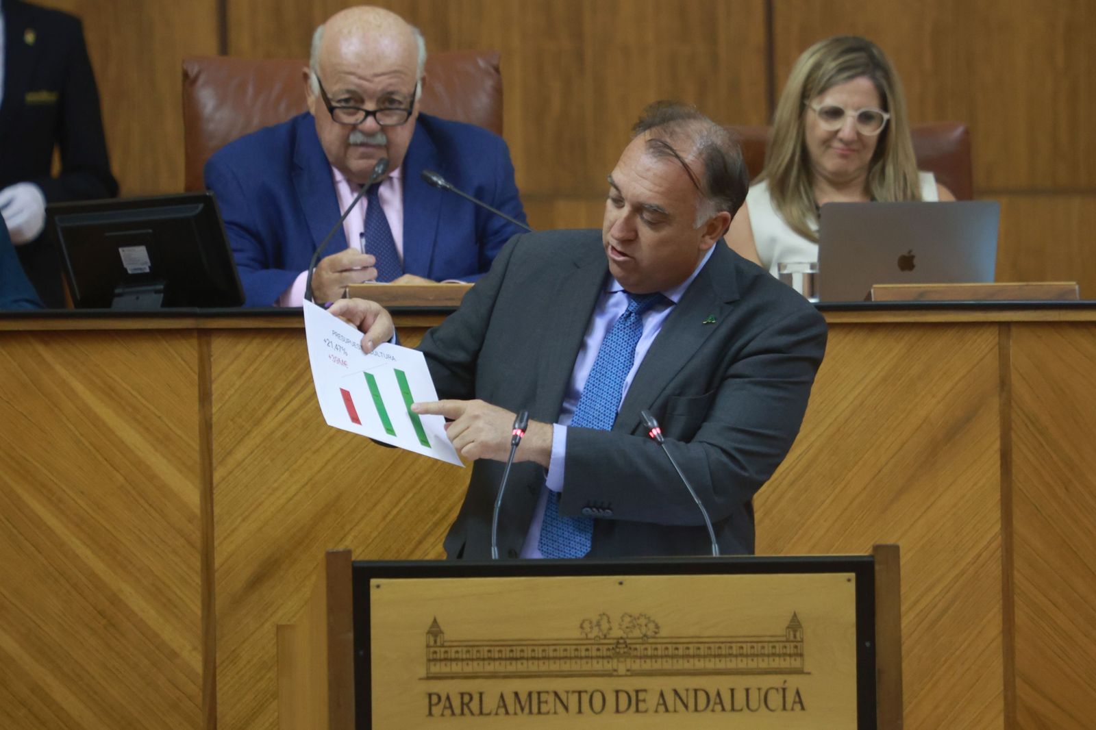 El consejero Arturo Bernal, en el Parlamento.