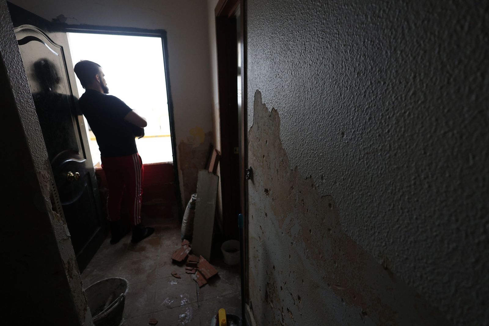 Fotos de San Martín del Tesorillo listo para la evacuación por la borrasca Marta