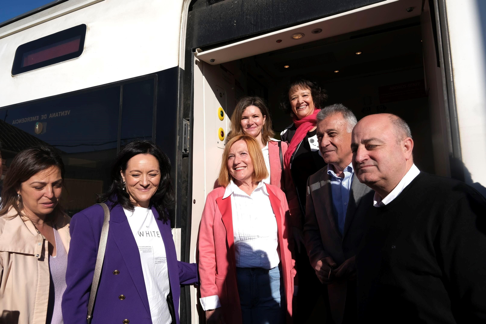 Así ha sido el primer viaje del Cercanías del Valle del Guadalquivir, en fotos
