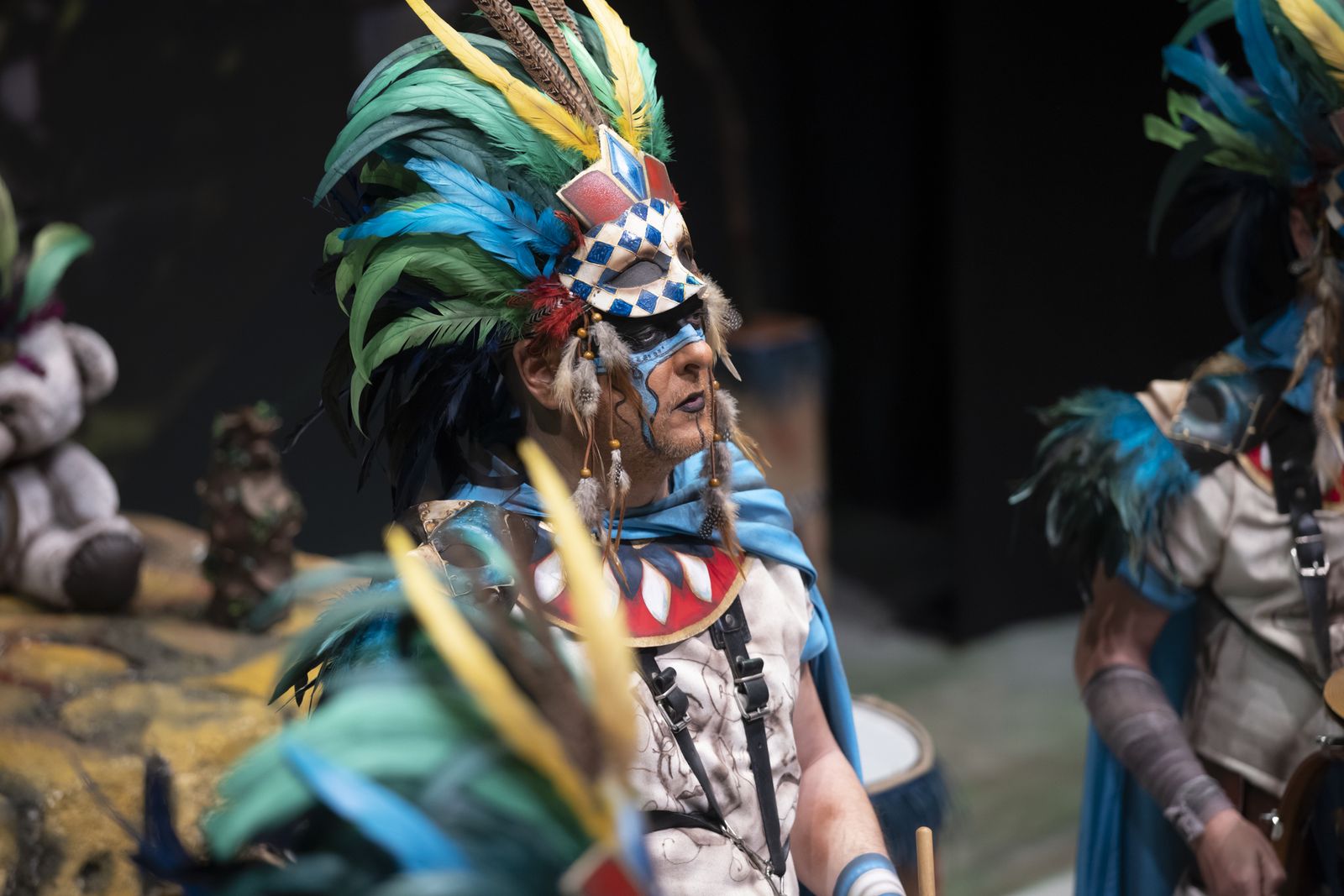 Imágenes de la actuación de la comparsa de Bollullos "El sacrificio" en el Carnaval Colombino