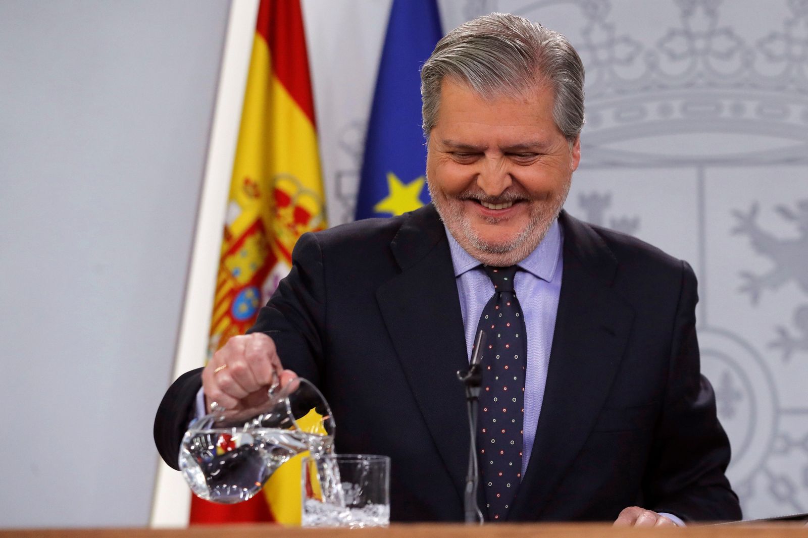 El portavoz del Gobierno, Íñigo Méndez de Vigo, ayer tras el Consejo de Ministros.