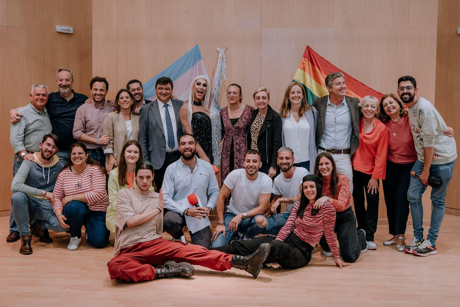 El alcalde, Gabriel Cruz, este lunes en la Fiesta de la Diversidad.
