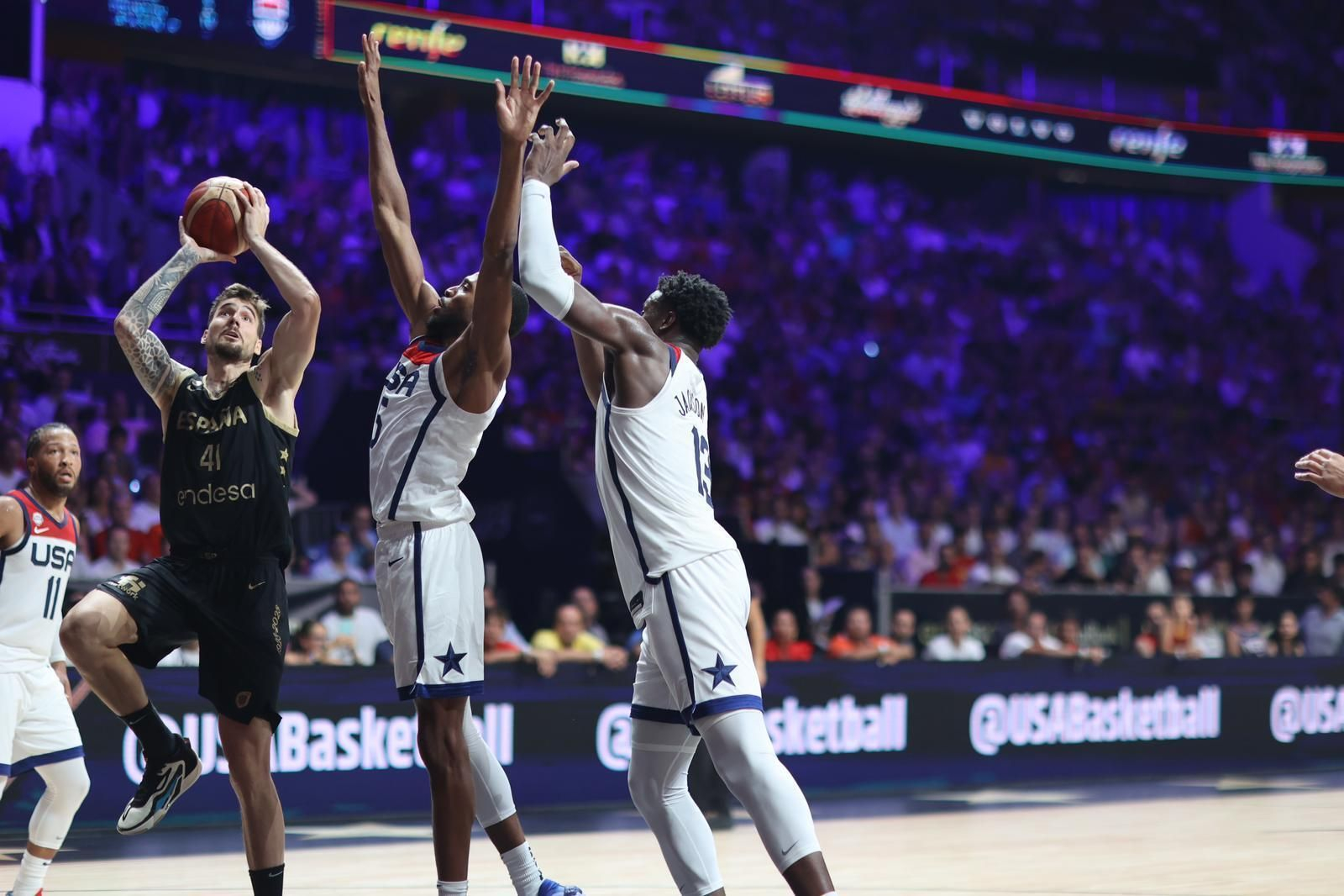 Las imágenes del España-Estados Unidos en el Martín Carpena