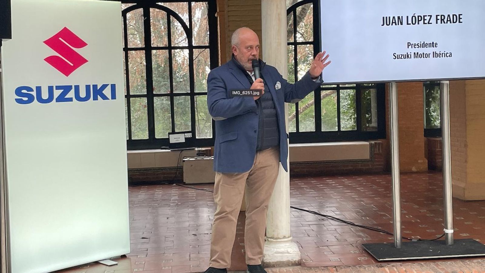 Juan López Frade, presidente de Suzuki Motor Ibérica, dio la bienvenida a los participantes.