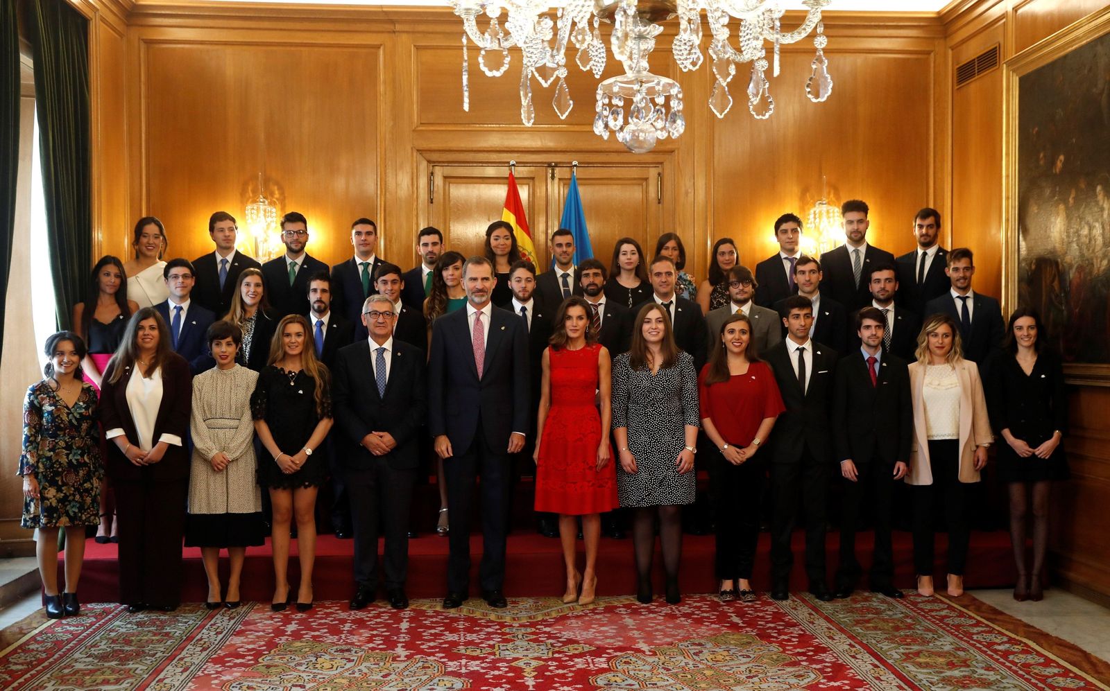 La recepción previa a la entrega de los Princesa de Asturias