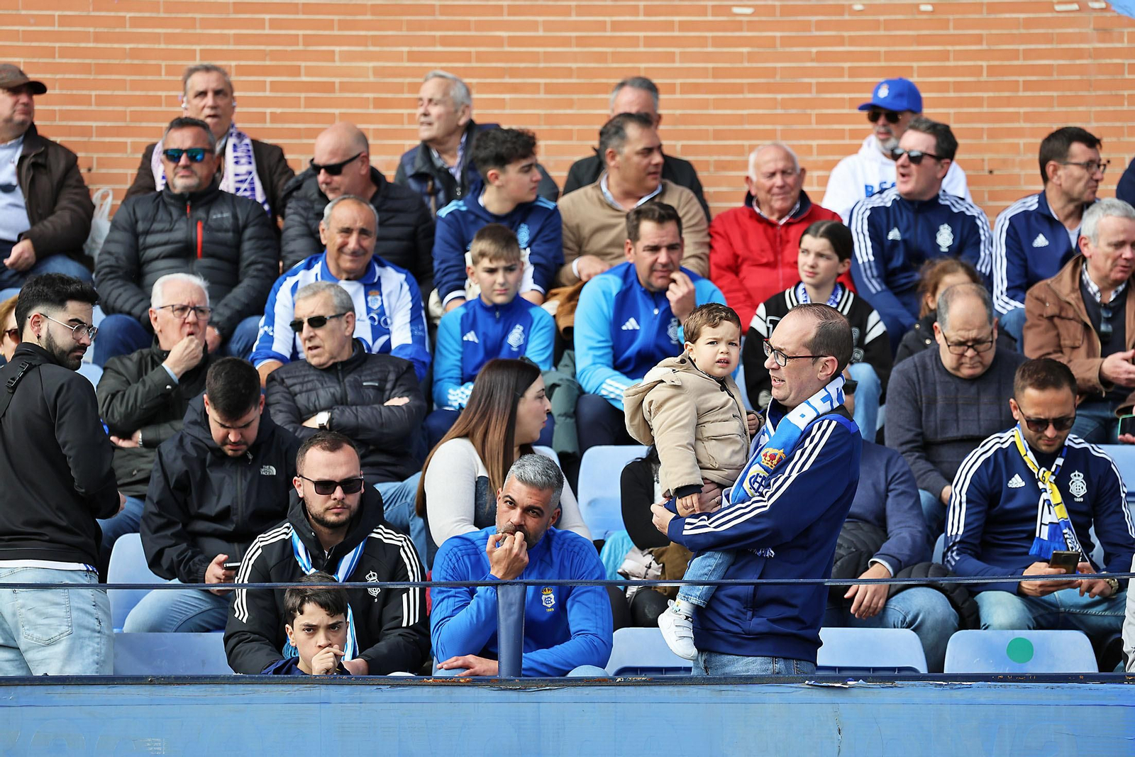 Ambiente en las gradas del Recreativo de Huelva vs AD Ceuta FC