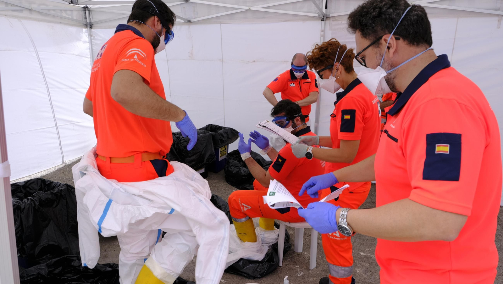 Ejercicio Marsec25 simulacro, en el Puerto de Almería, en imágenes