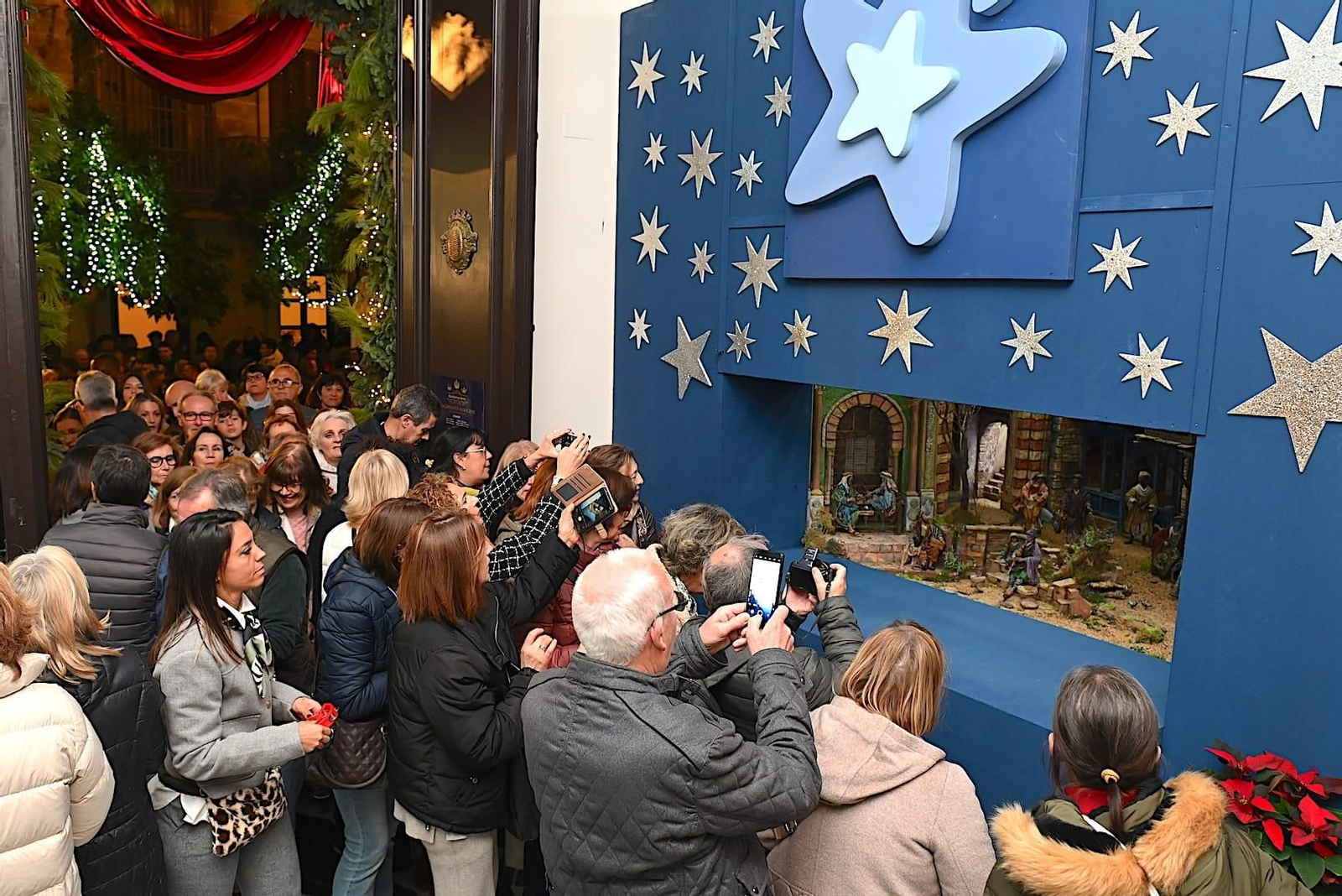 Inauguración del Belén del Ayuntamiento de Jerez.