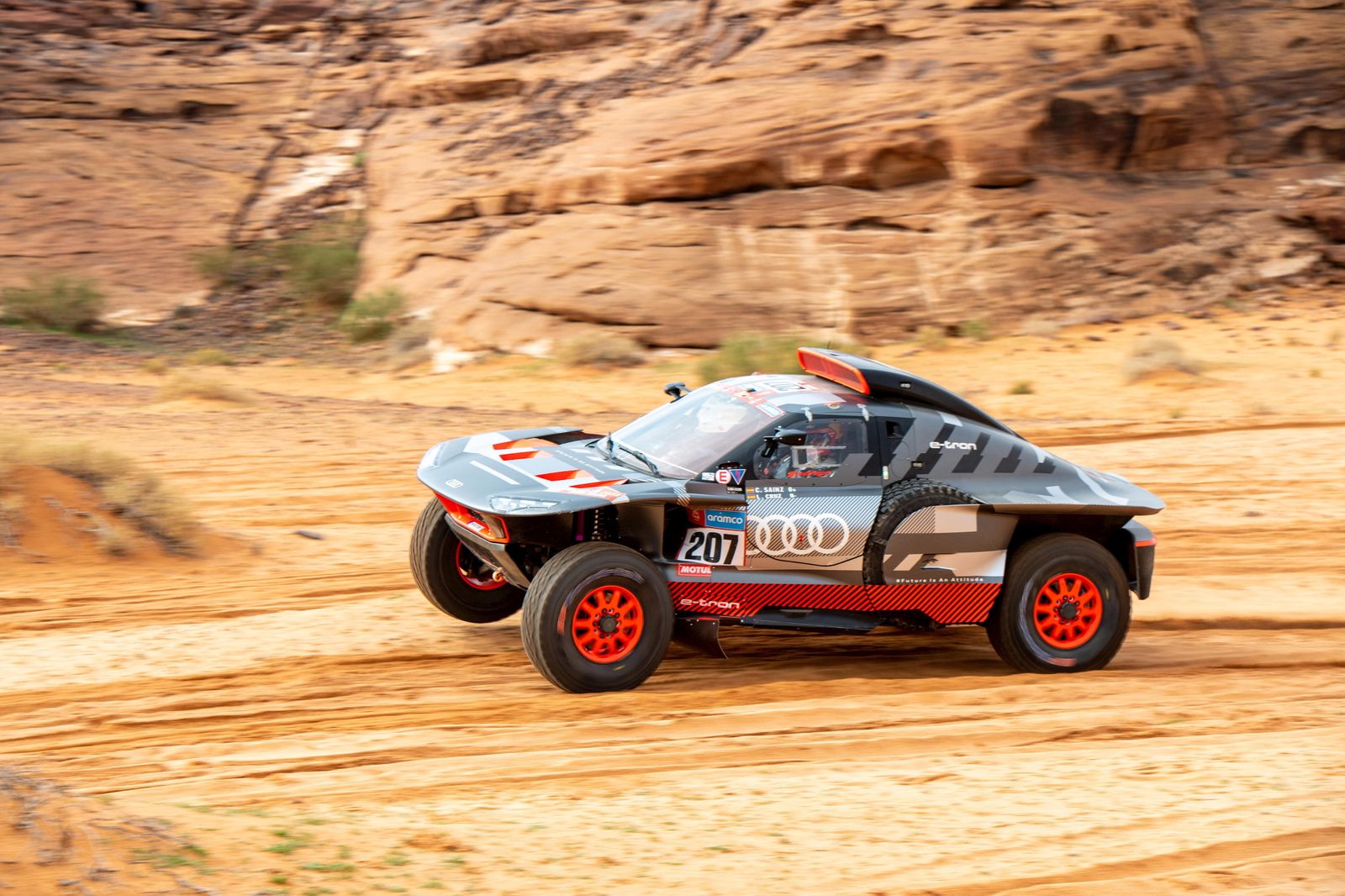 El español Carlos Sainz, rodando en la jornada de este martes.