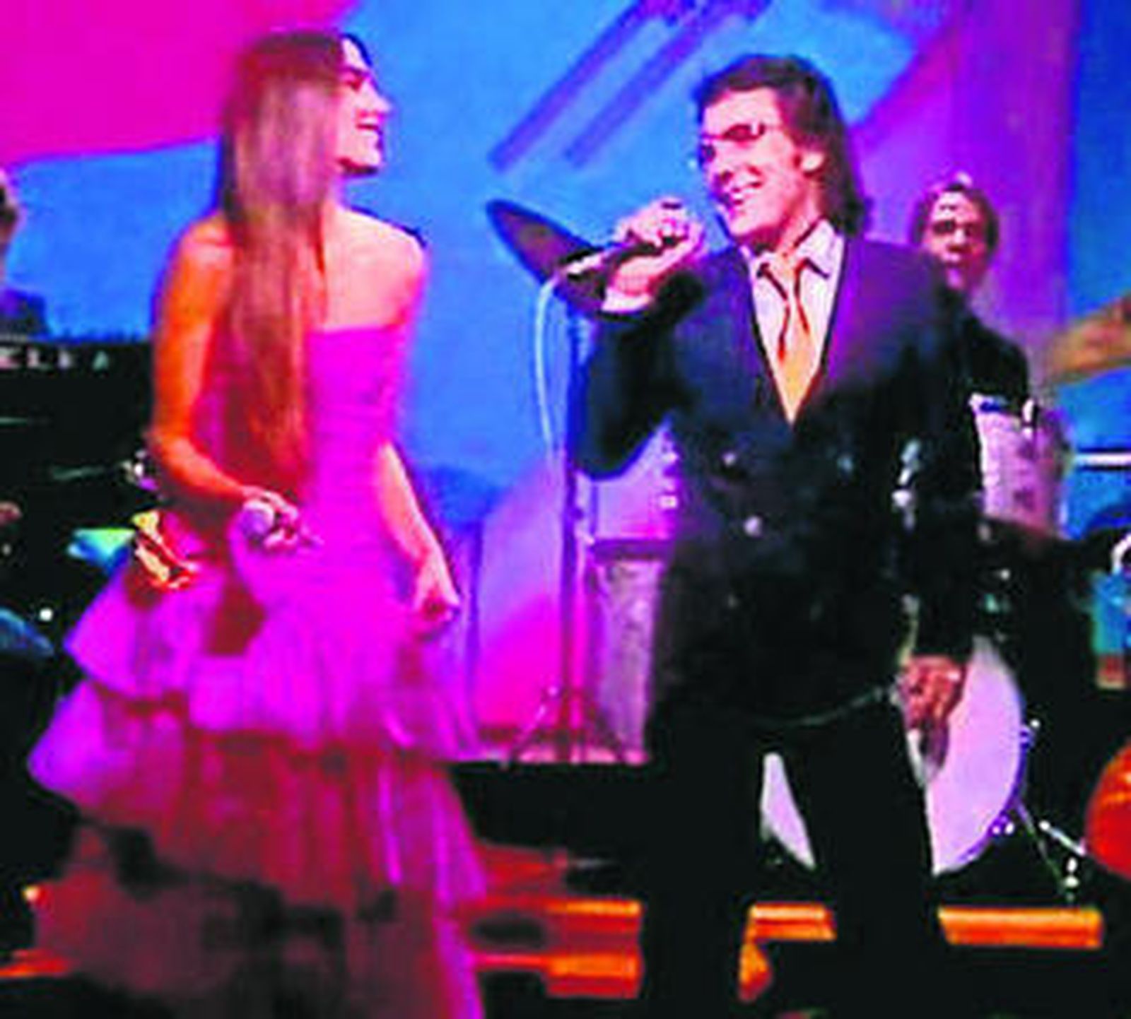 Romina y Al Bano en plena acción, treinta años atrás.