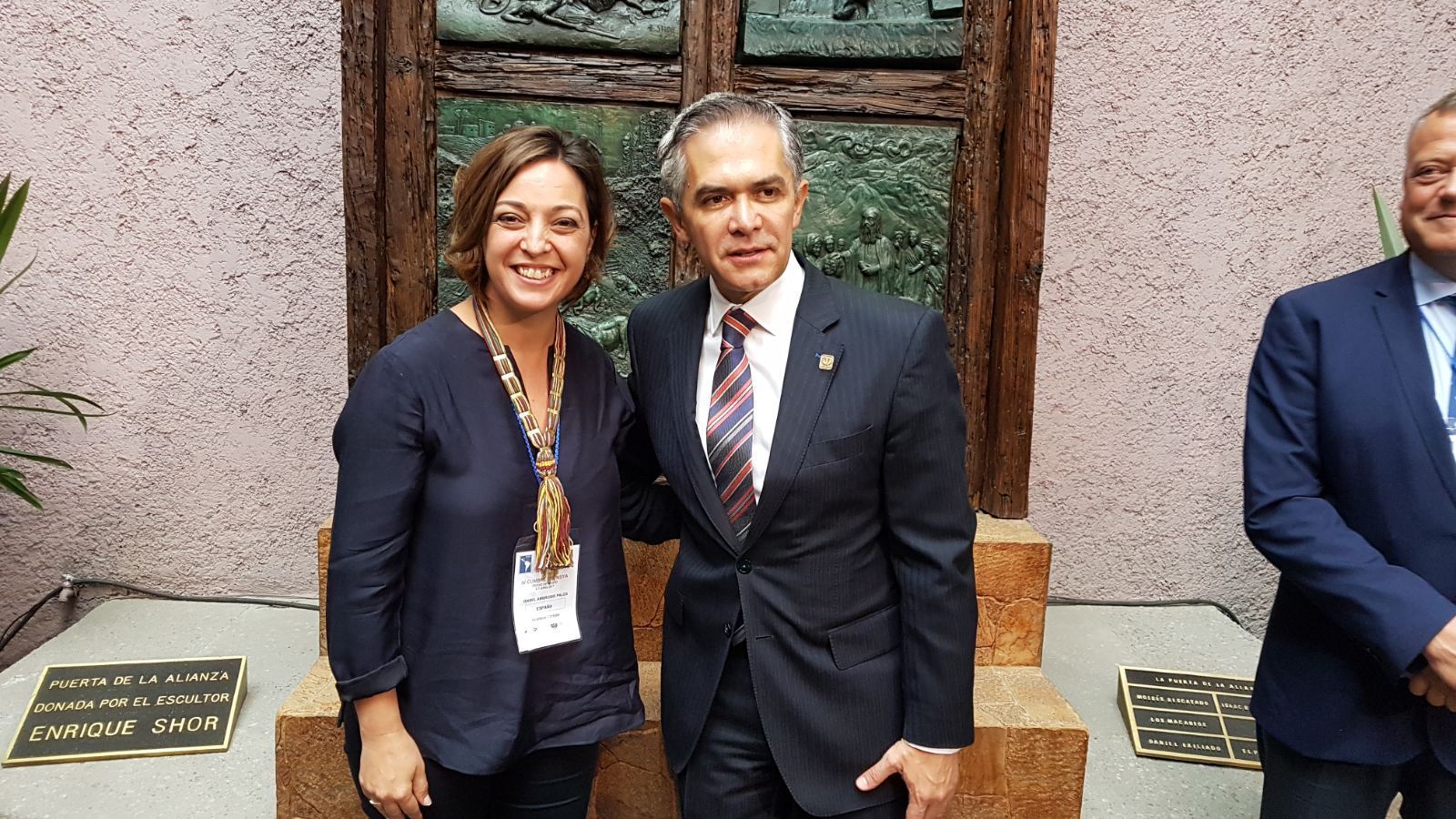 Ambrosio y Mancera, ayer antes de su encuentro.