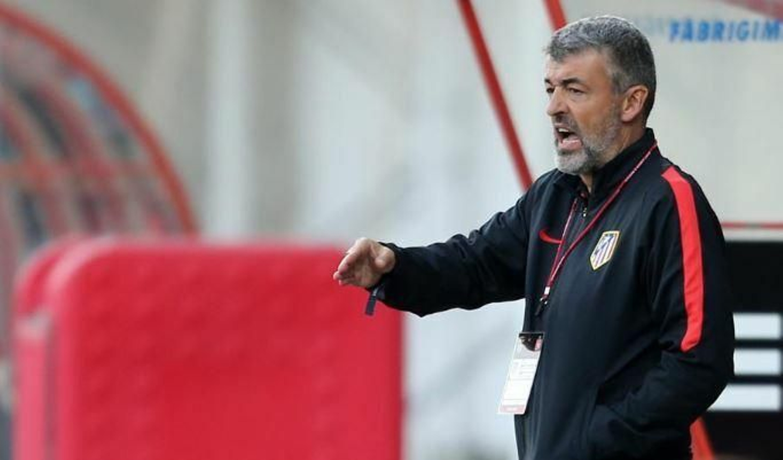 Óscar Fernández, con el filial atlético.