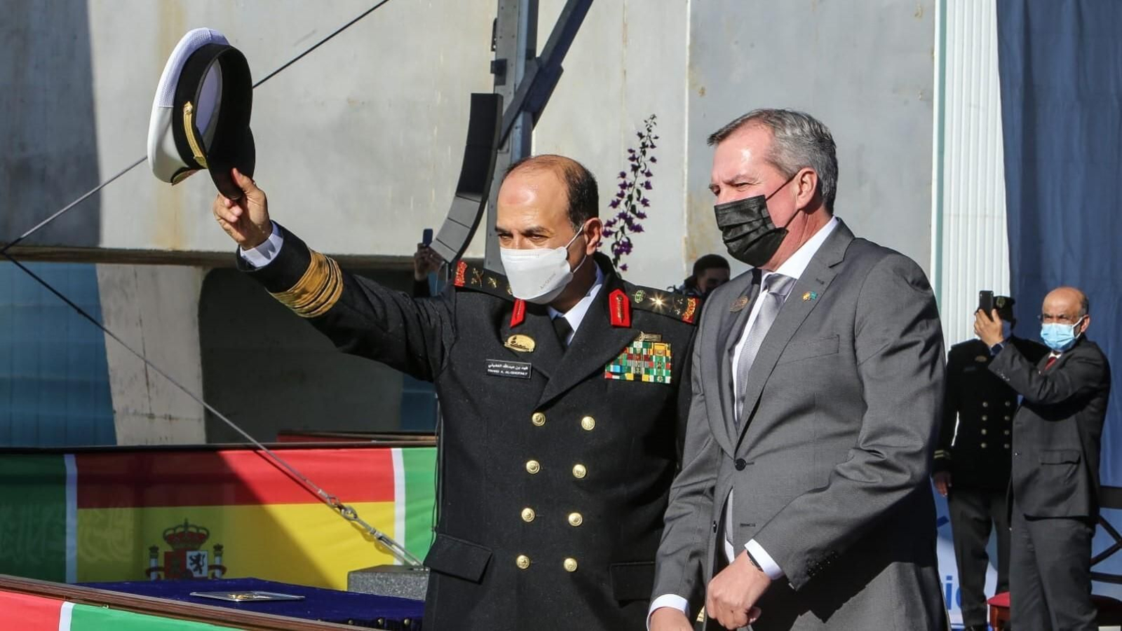 Así ha sido la botadura de la corbeta 'Unayzah' en Navantia San Fernando