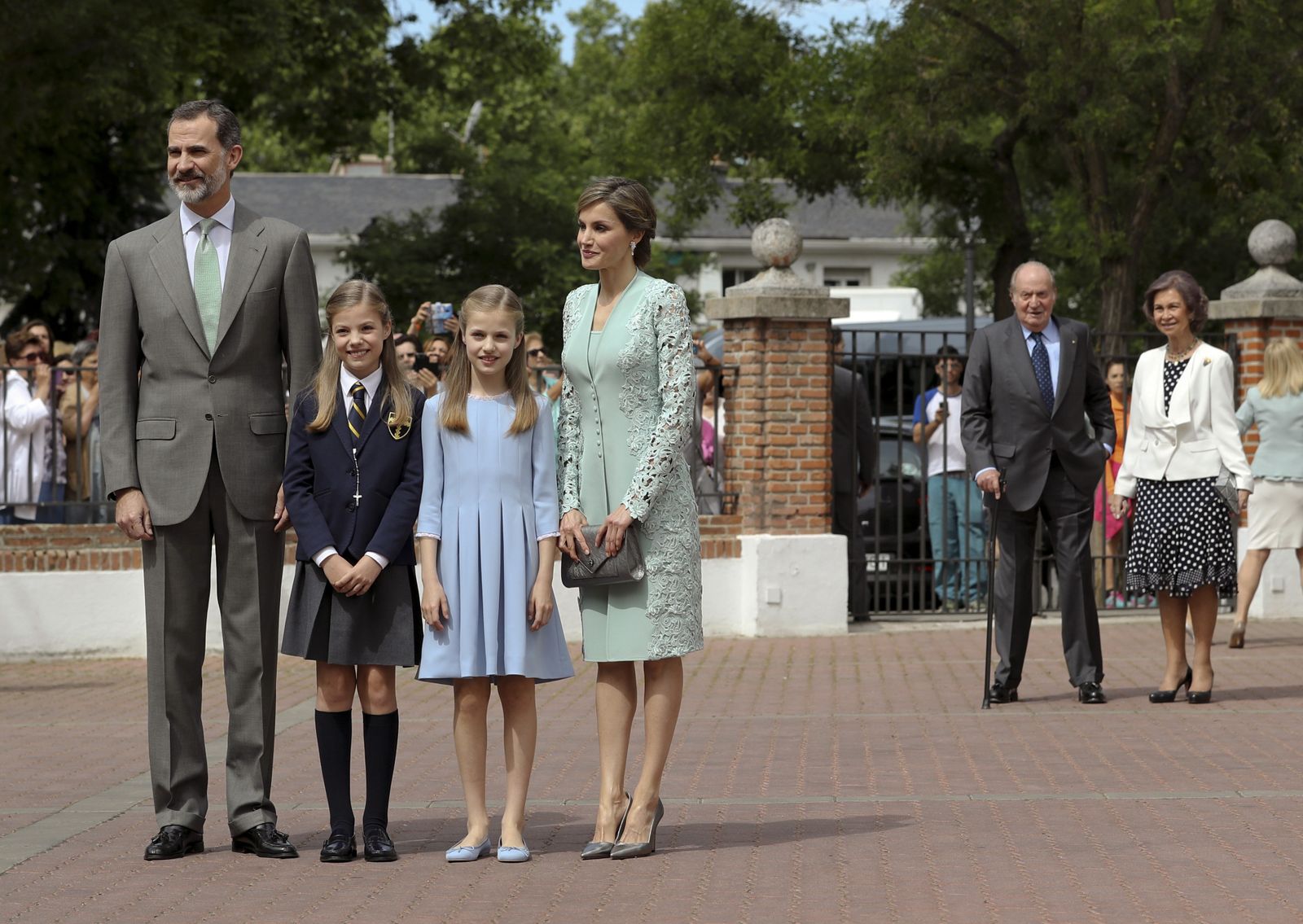 En la primera comunión de la infanta Sofía, en 2017