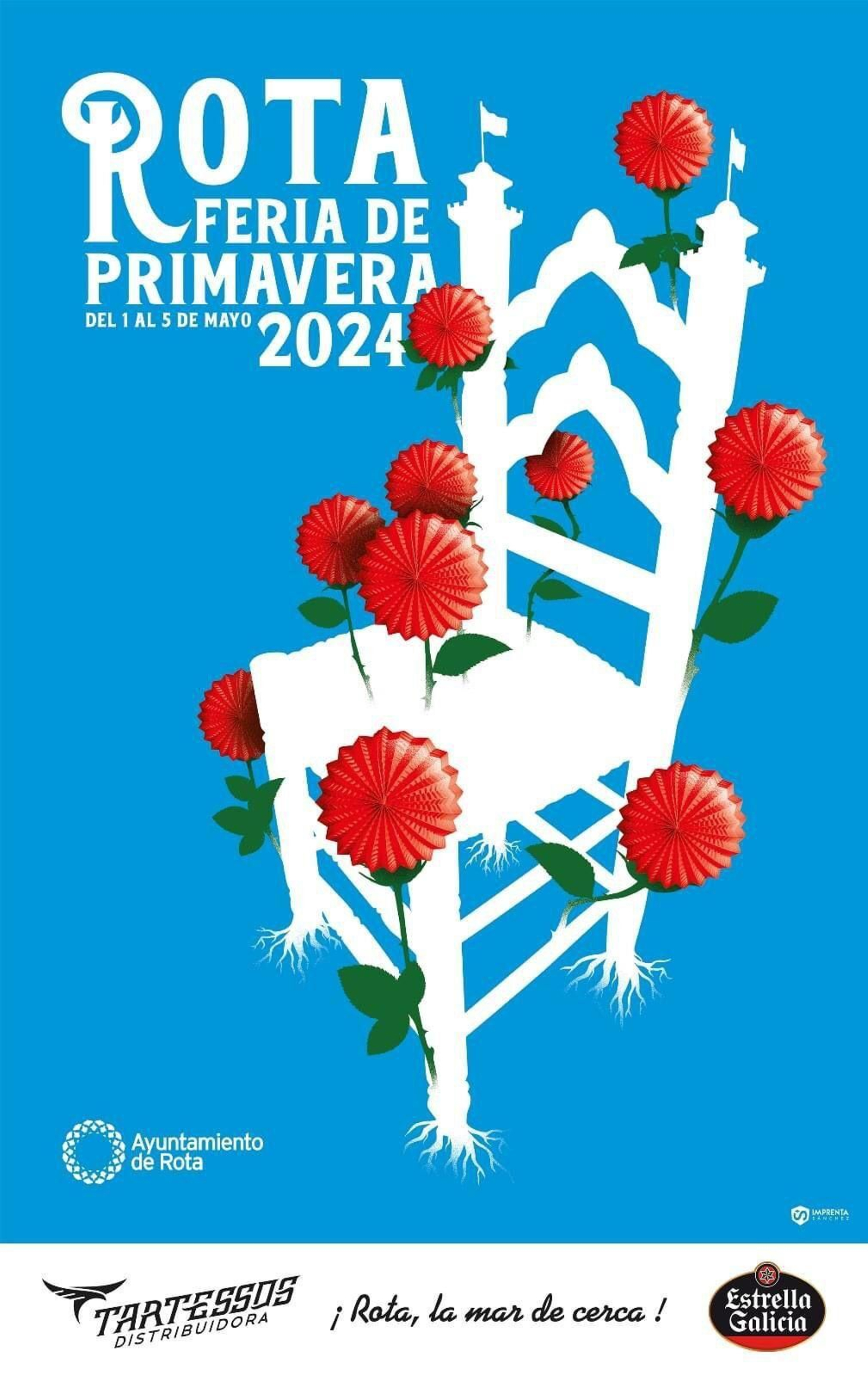 Cartel de la Feria de Primavera de Rota 2024.