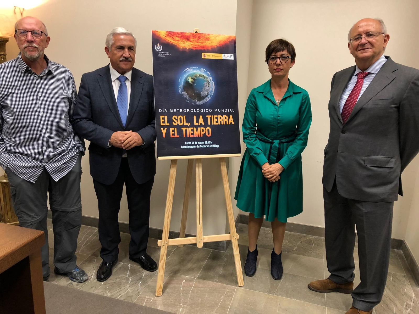 Fausto Polvorinos, José del Río, María Gámez y José María Sánchez-Laulhé, esta mañana