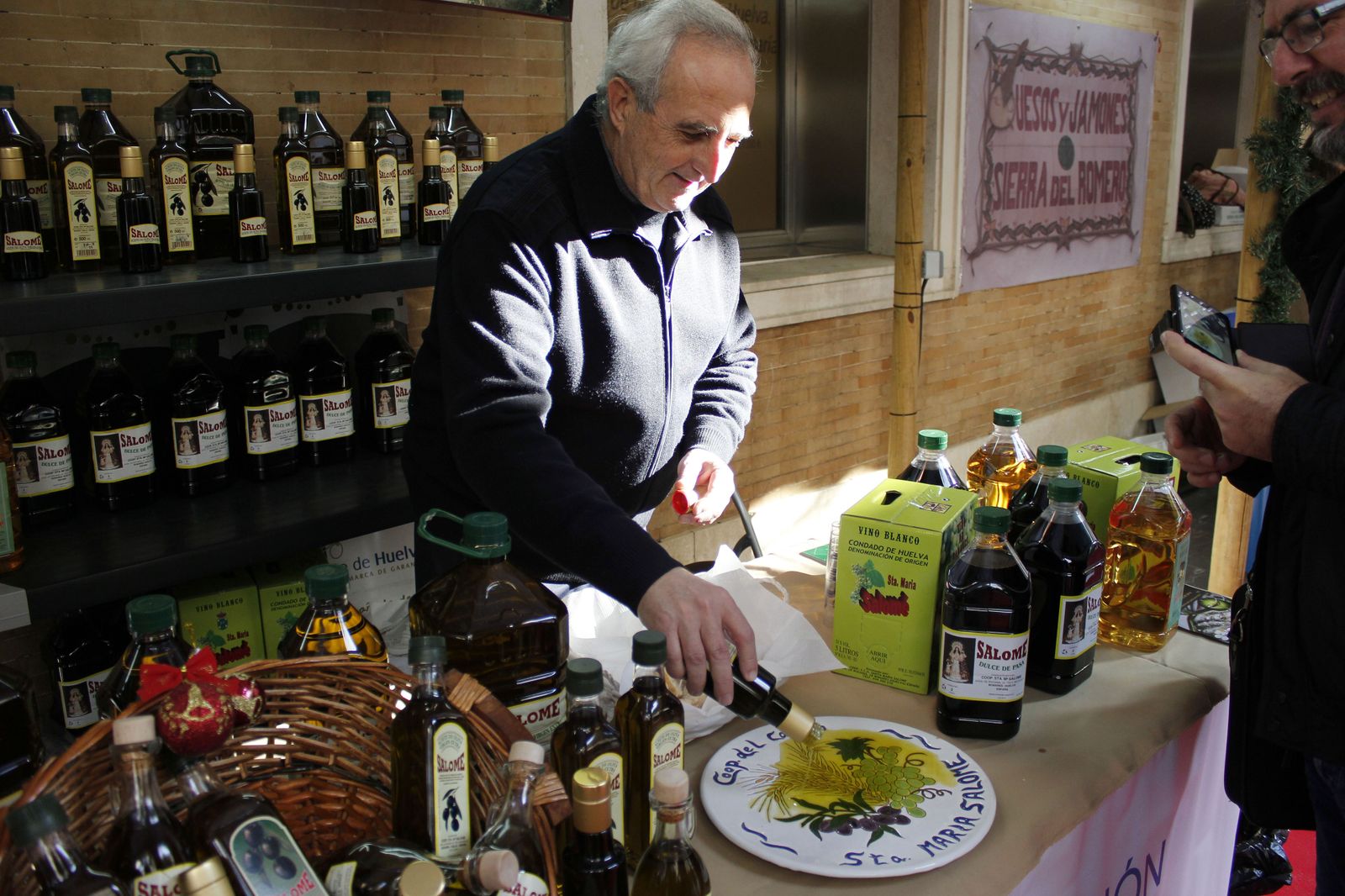 Degustación de aceite de oliva.