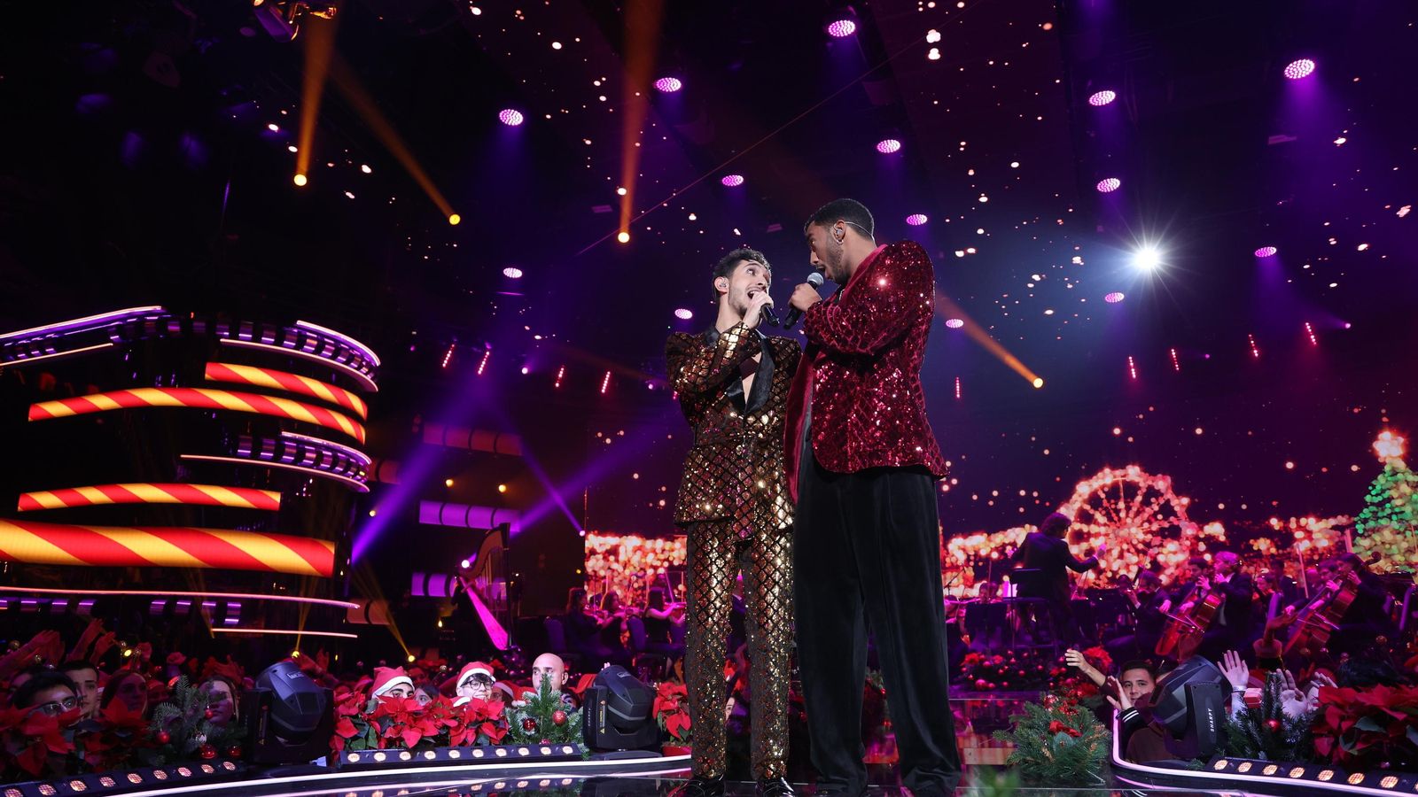 Paul y Omar durante su actuación