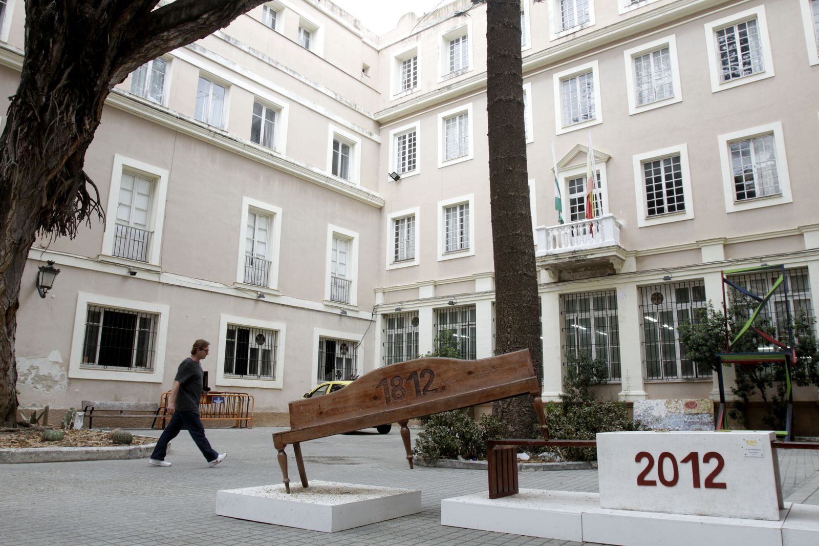 Las dependencias de la antigua Escuela de Bellas Artes en el Callejón del Tinte.