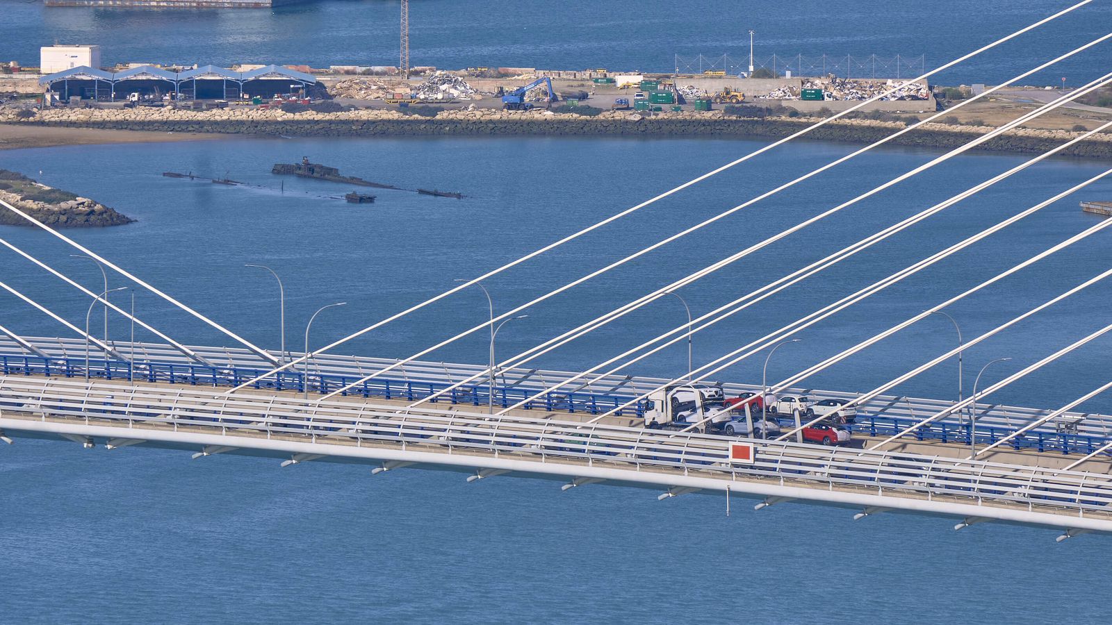 Vista desde la torre de Endesa en Puerto Real.
