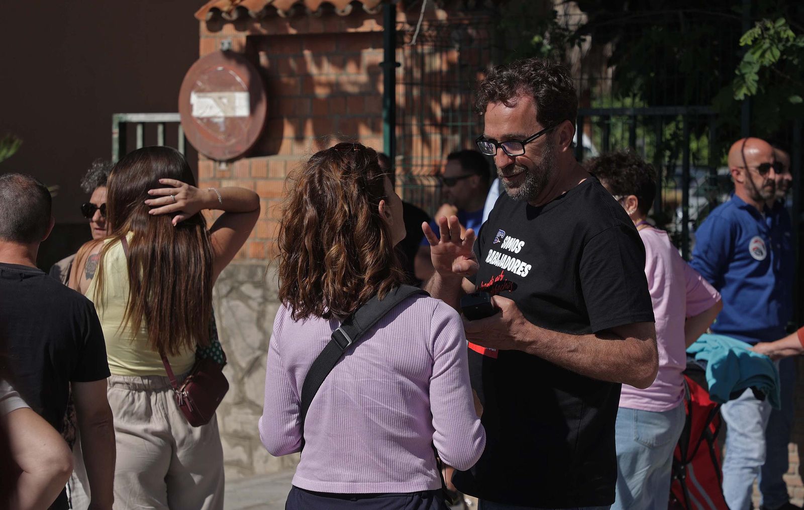 Fotos de la manifestación de apoyo a los siete sindicalistas de ATA y CGT por la huelga de Acerinox