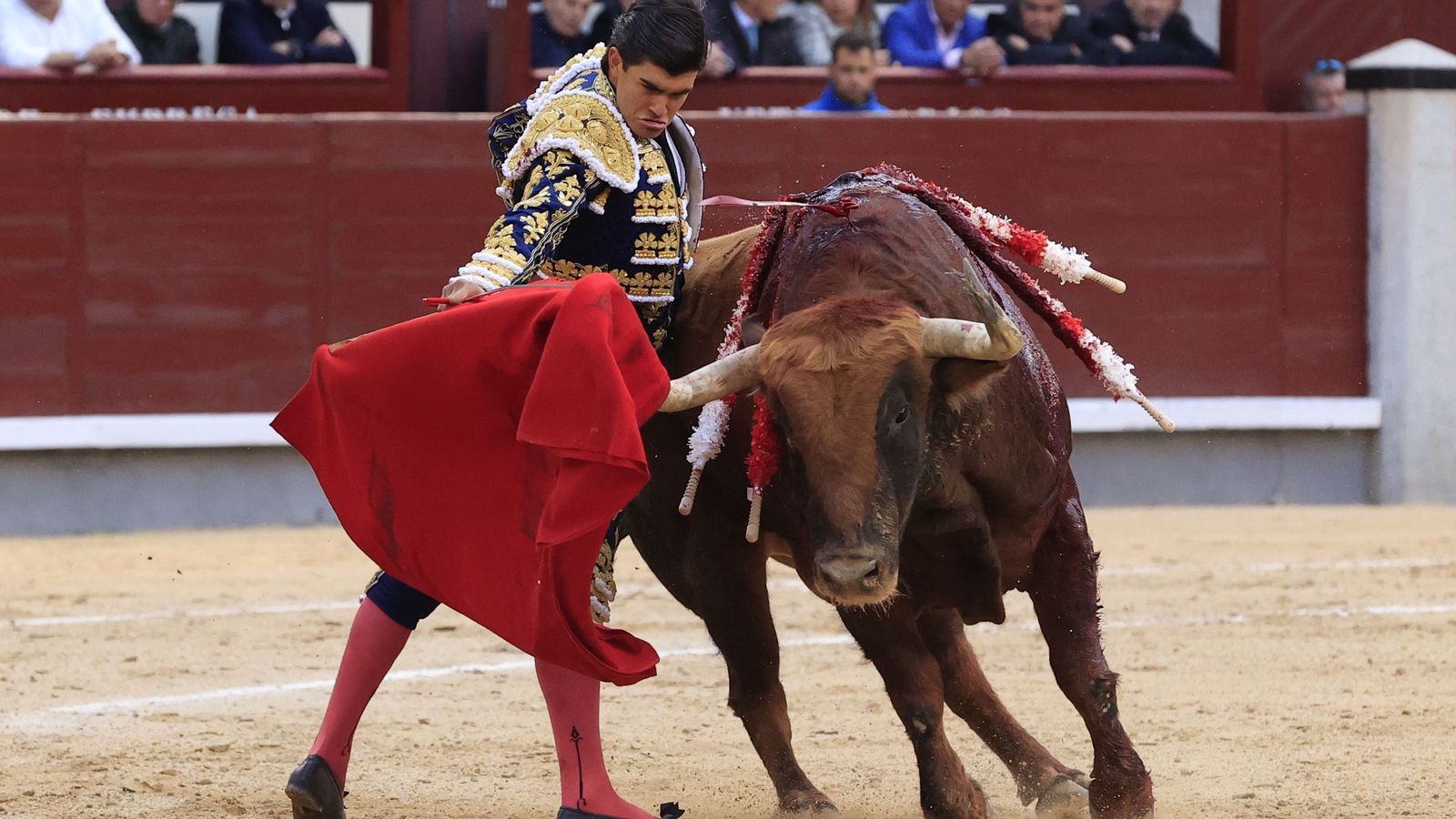 El diestro Francisco de Manuel en su faena durante la corrida