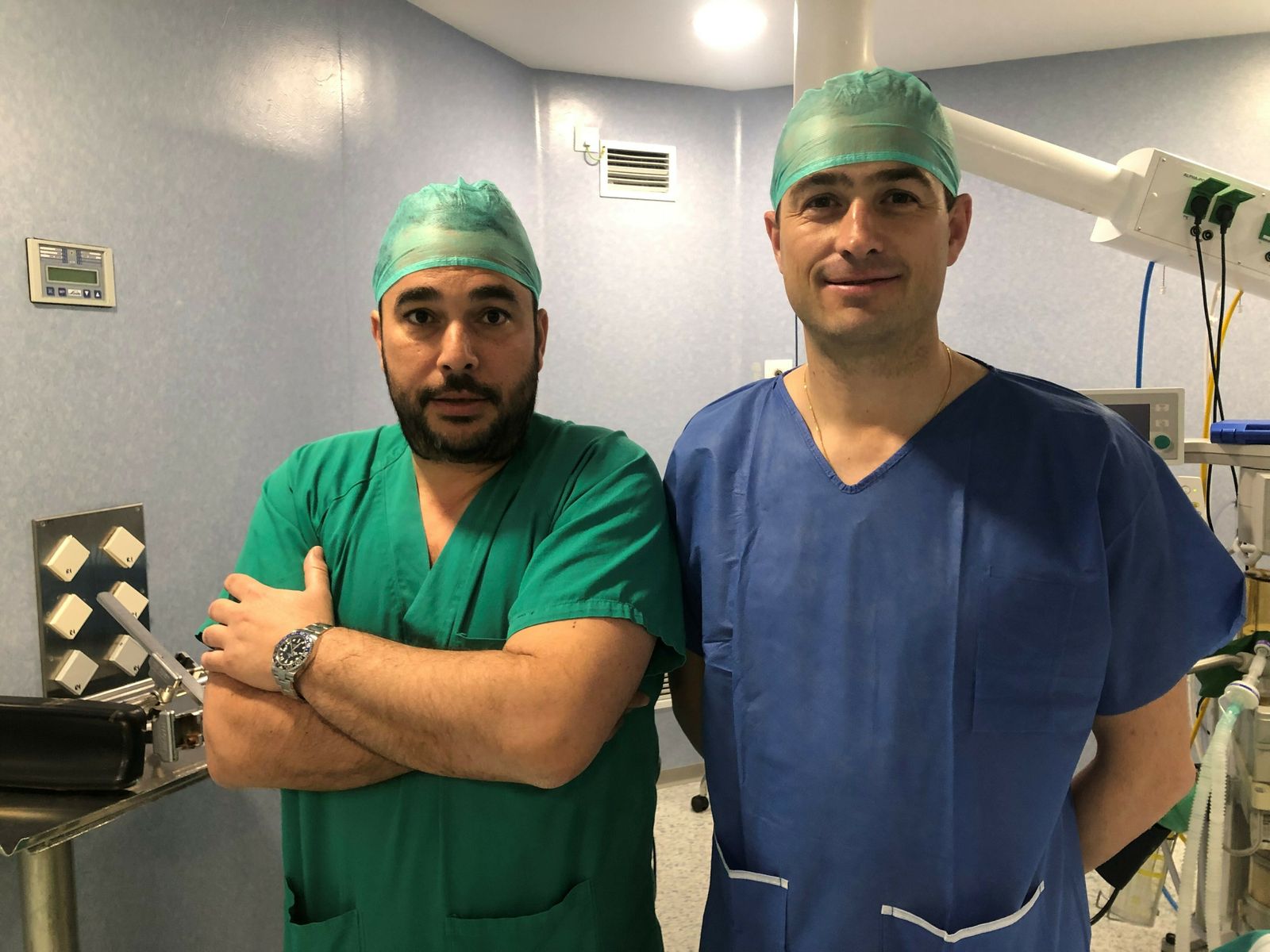 Los doctores Nicolás Cachero y José Manuel Vilches.