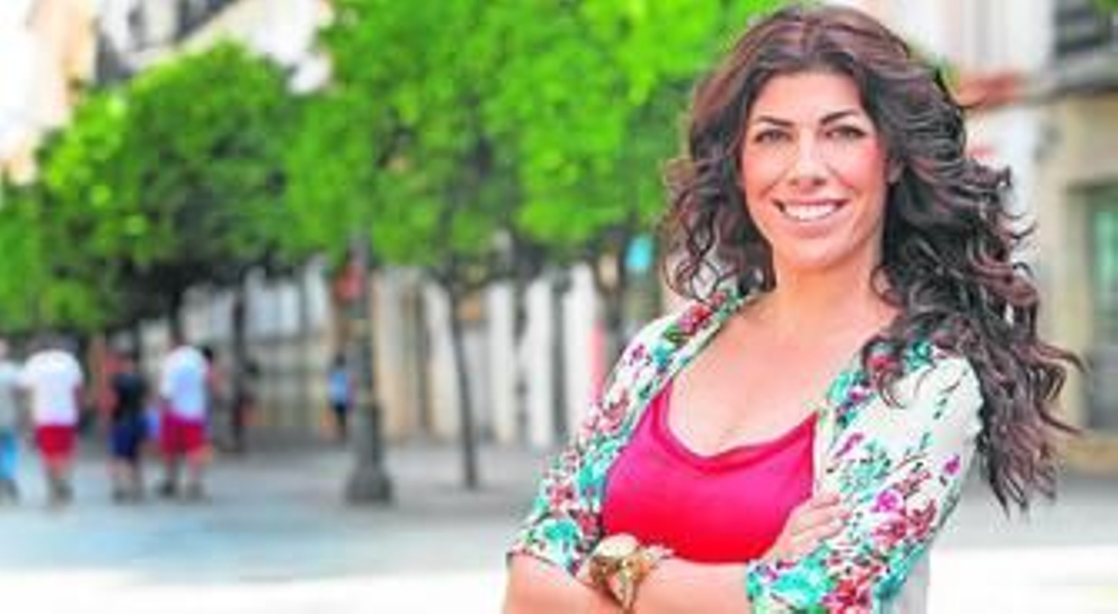 Davinia Jaén, concursante del programa 'Yo Soy del Sur' en su ciudad natal, Jerez.