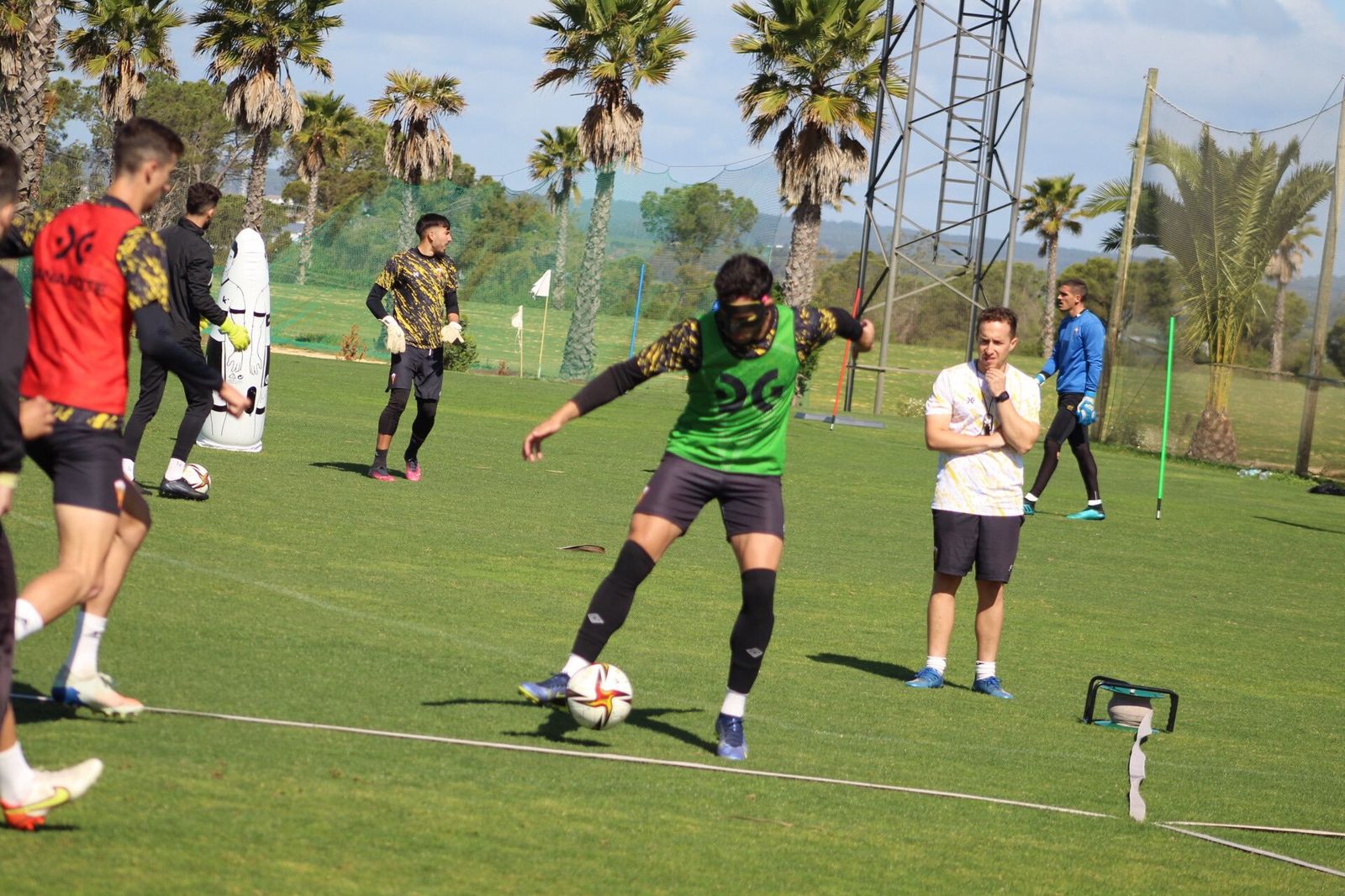 Un entrenamiento del conjunto lepero durante esta semana.