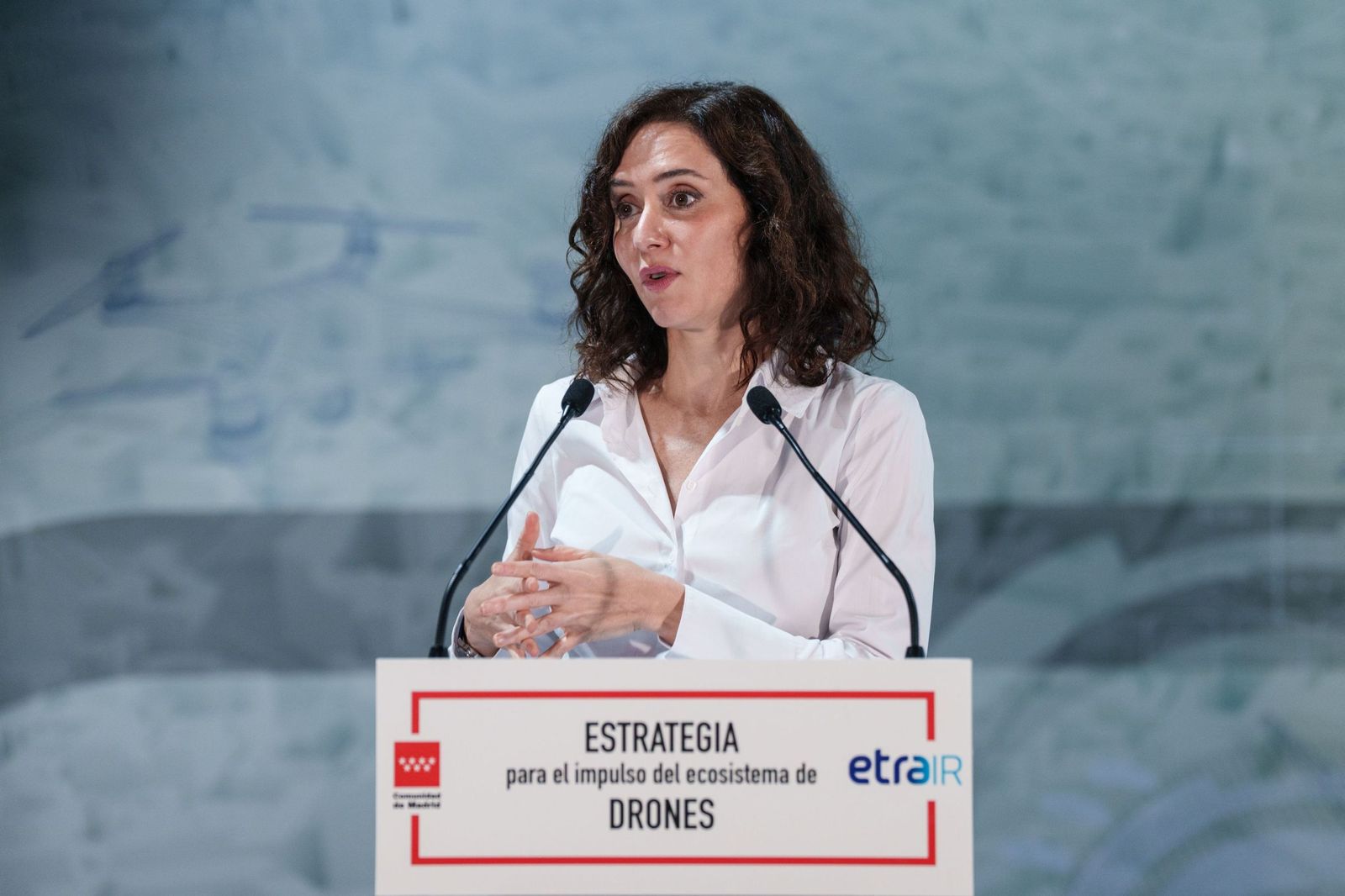 La presidenta de la Comunidad de Madrid, Isabel Díaz-Ayuso, este martes.