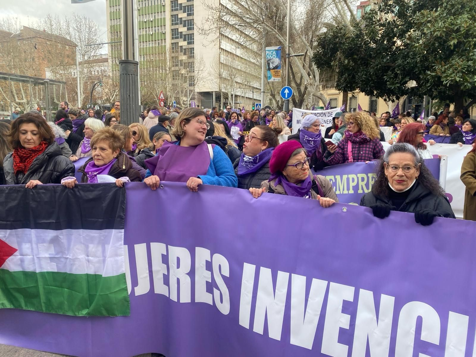 Manifestación del Día Internacional de la Mujer en Jaén.