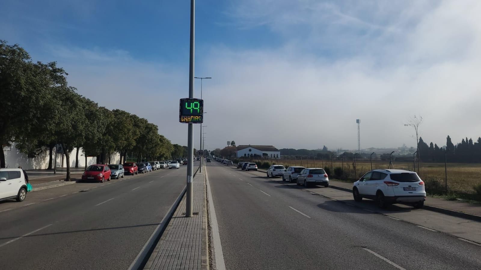 Radar instalado en la avenida Juan Carlos I.